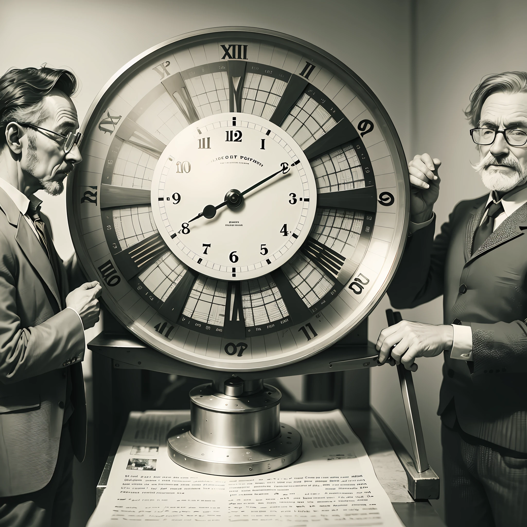 man invents time machine, historical photo --auto --s2