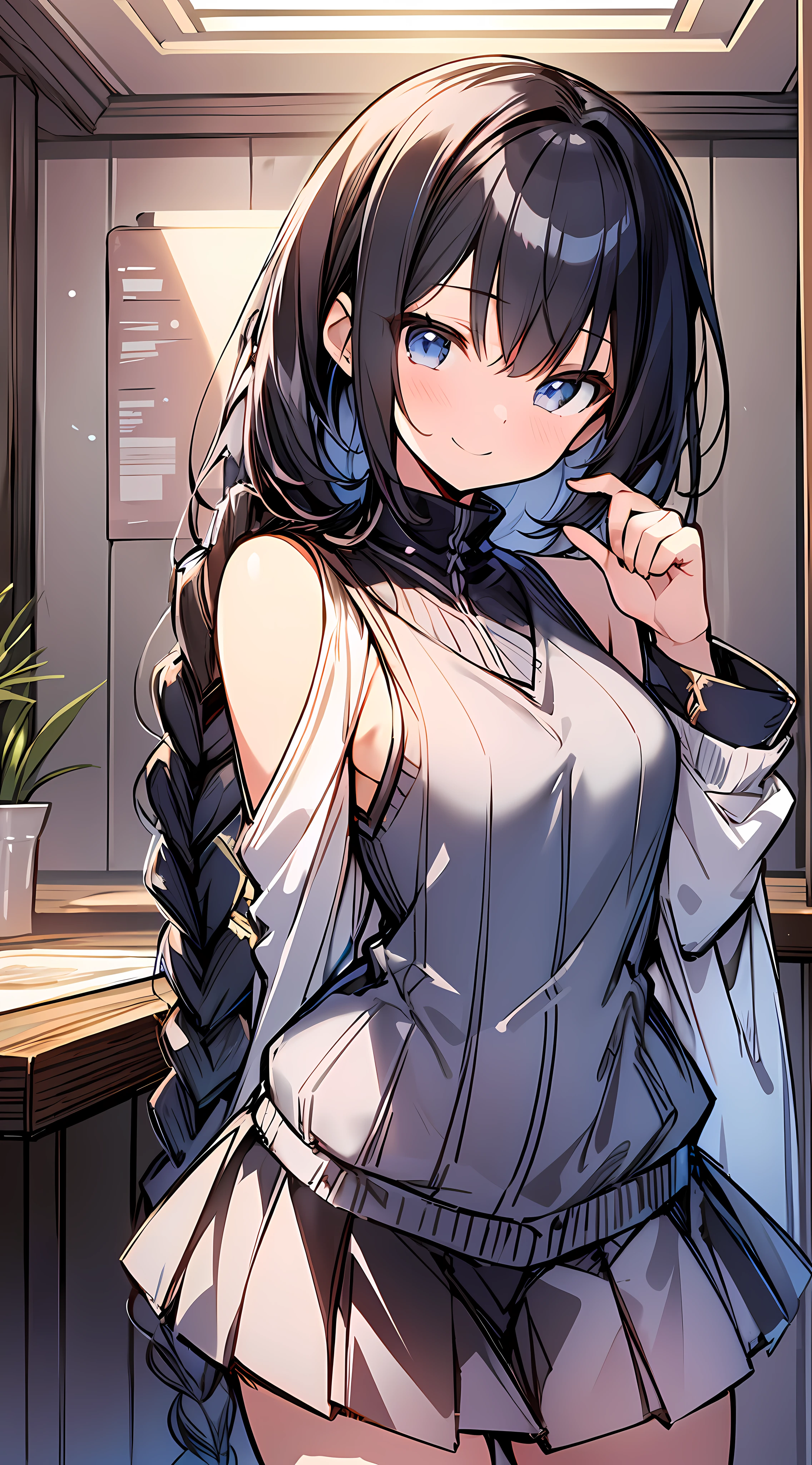 anime girl in a short skirt and jacket posing for a picture, kantai collection style, anime moe artstyle, from arknights, extremely detailed artgerm, azur lane style, fine details. girls frontline, hestia, from girls frontline, cute anime waifu in a nice dress, cushart krenz key art feminine, trending on artstation pixiv