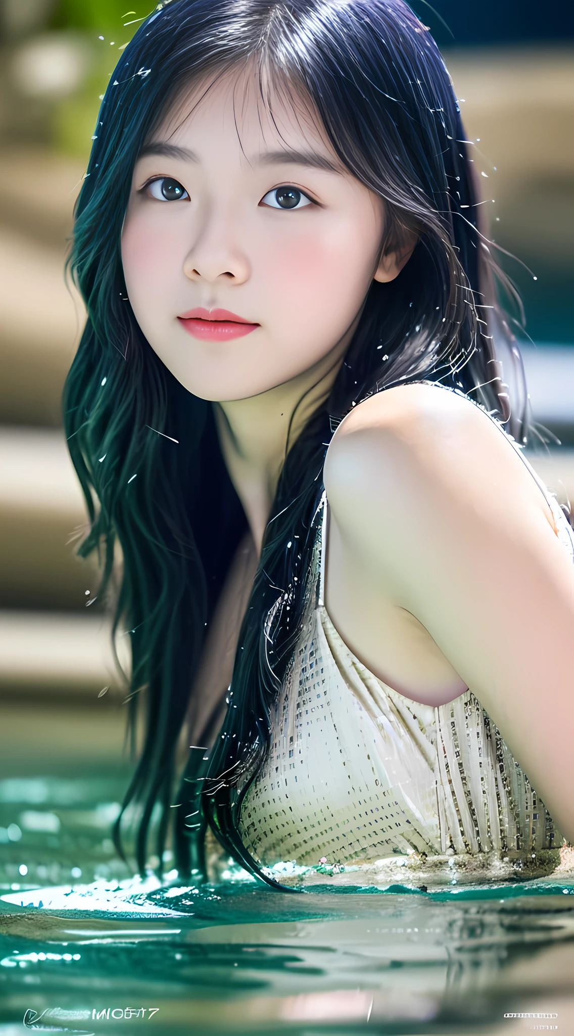 A pair of watery big eyes, love pupils, [shy], long hair, master works, best picture quality, super high resolution, higher quality, beautiful girl, female, heart-shaped hair ornament, 8k resolution, hot girls, students, beautiful eyes, blush, thin shoulder straps, dusk, oasis ((waterfall characters on the edge of the water tan)), magic ring, volumetric light, cinematic lighting, natural light.
Snow Moon Law Moon Girl Light Shoulders, Solo, Crystal Clear Water Splash Perfect Reflection, Eyebrow Pattern, Beautiful Black Eyes, Floating Water Splash, Black Water Droplet, Beautiful Glow, Best Quality, Illustration, Masterpiece, Best Production, Best Quality, Highly Detailed, Extremely Detailed CG, Lighting, Cute, Tyndall Effect, Burning Splash Wrapped, Light Shoulders, Depth of Field, Black Water, Super Moe, Shining, Beautiful
The, delicate facial features, cute, black water particle special effects, dreamy, floating
Black glowing particles, burning hair, necklace
((Masterpiece)), ((Highest Quality)), exquisite CG, blue-purple tone, sweet