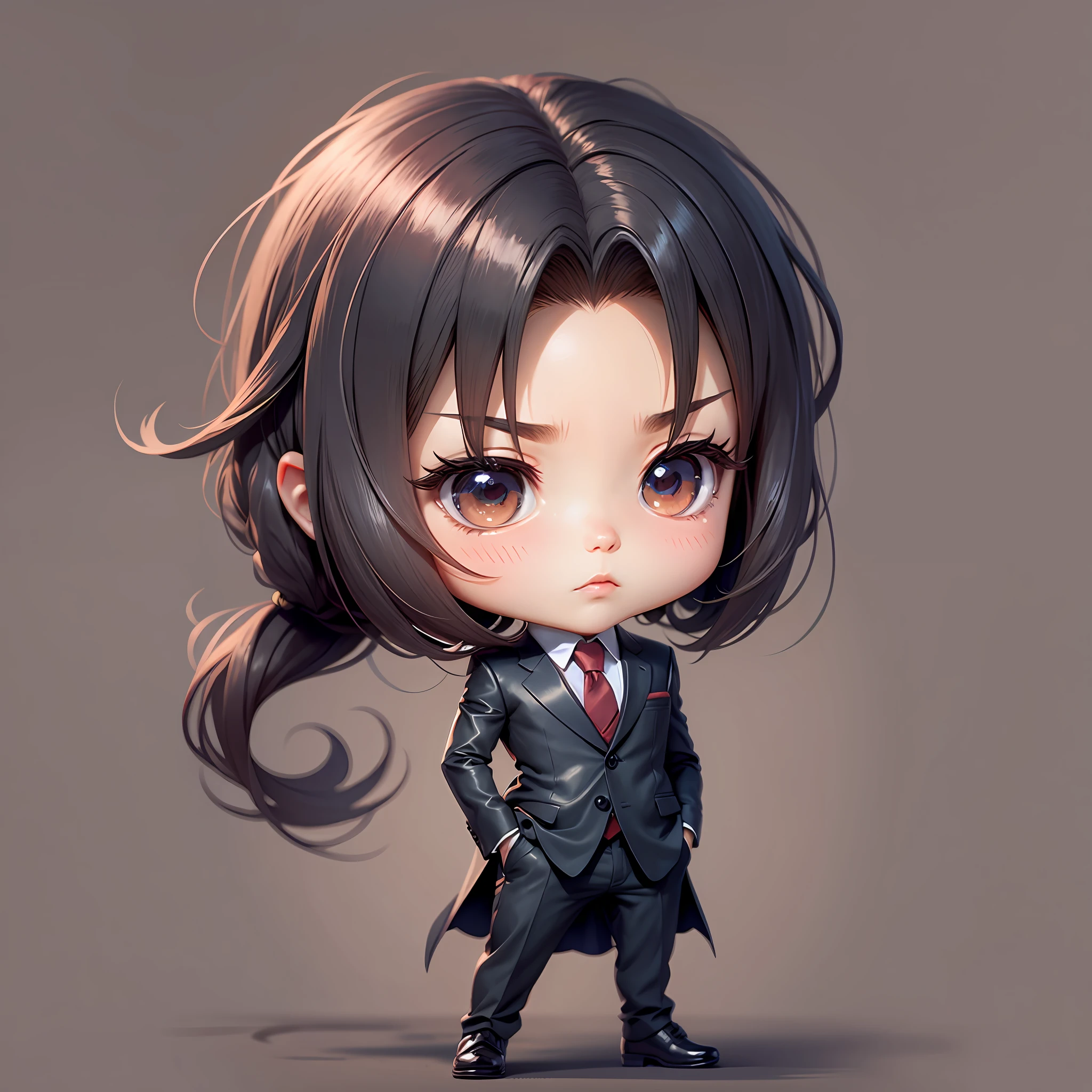Chibi character with suit outfit --auto --s2