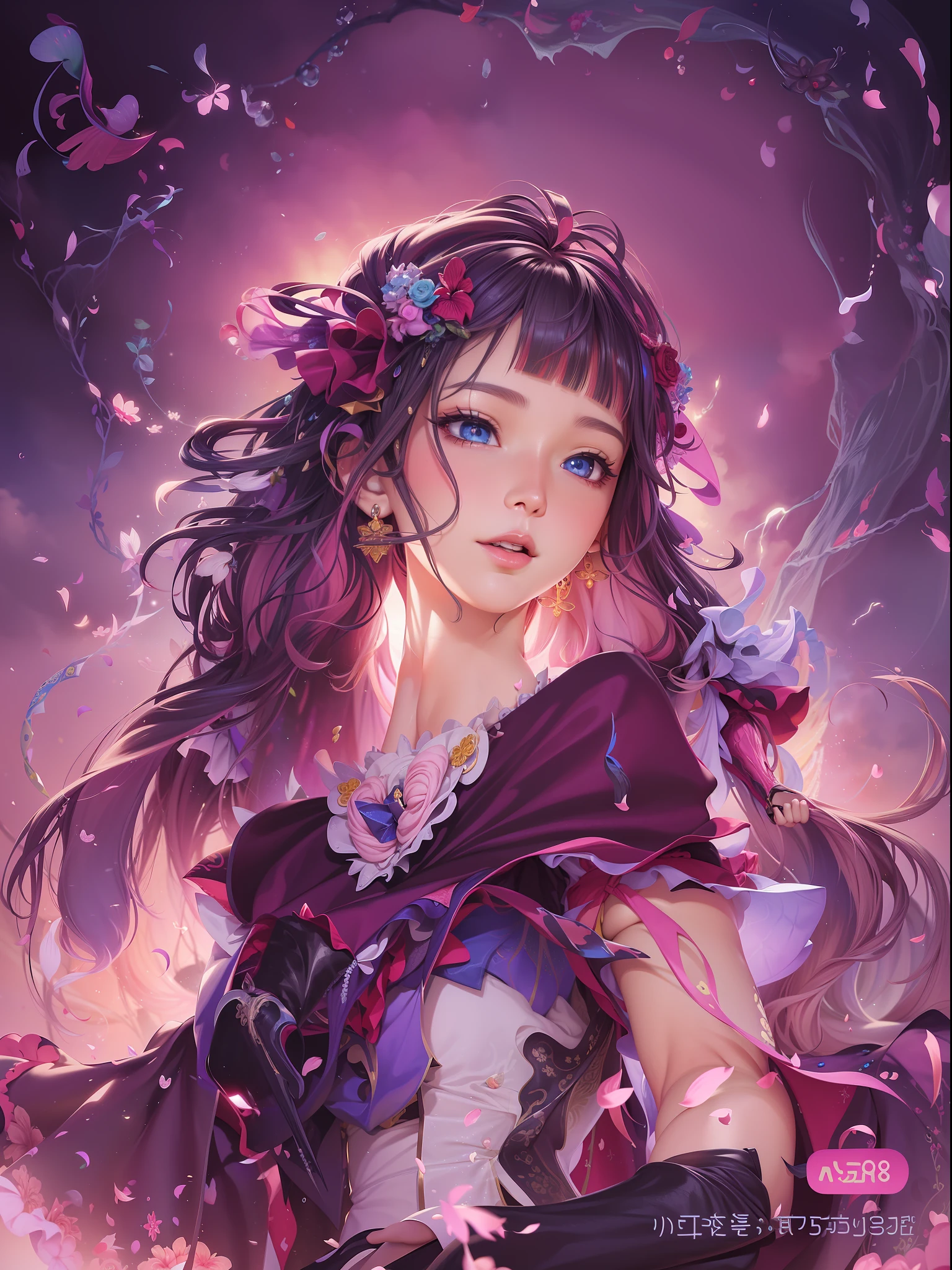 a close up of a woman with long hair and a dress, anime art wallpaper 4k, anime art wallpaper 4 k, anime art wallpaper 8 k, fantasy art style, rossdraws pastel vibrant, 8k high quality detailed art, anime style 4 k, rossdraws cartoon vibrant, colorfull digital fantasy art, digital anime art, beautiful digital art