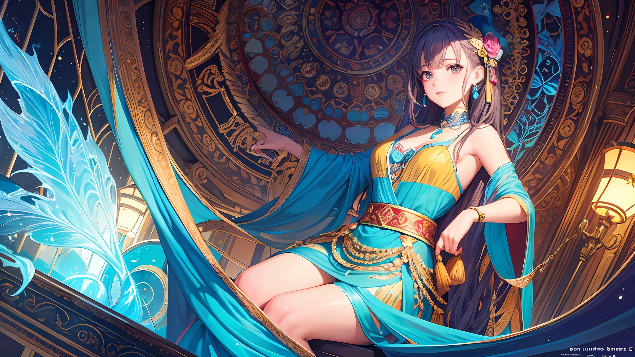 (masterpiece, top quality, best quality,official art, beautiful and aesthetic:1.2),(1girl:1.3), 1girl BREAK stained glass art, colored glass, lead lines, light transmission BREAK vibrant colors, intricate designs, luminous effects, spiritual ambiance