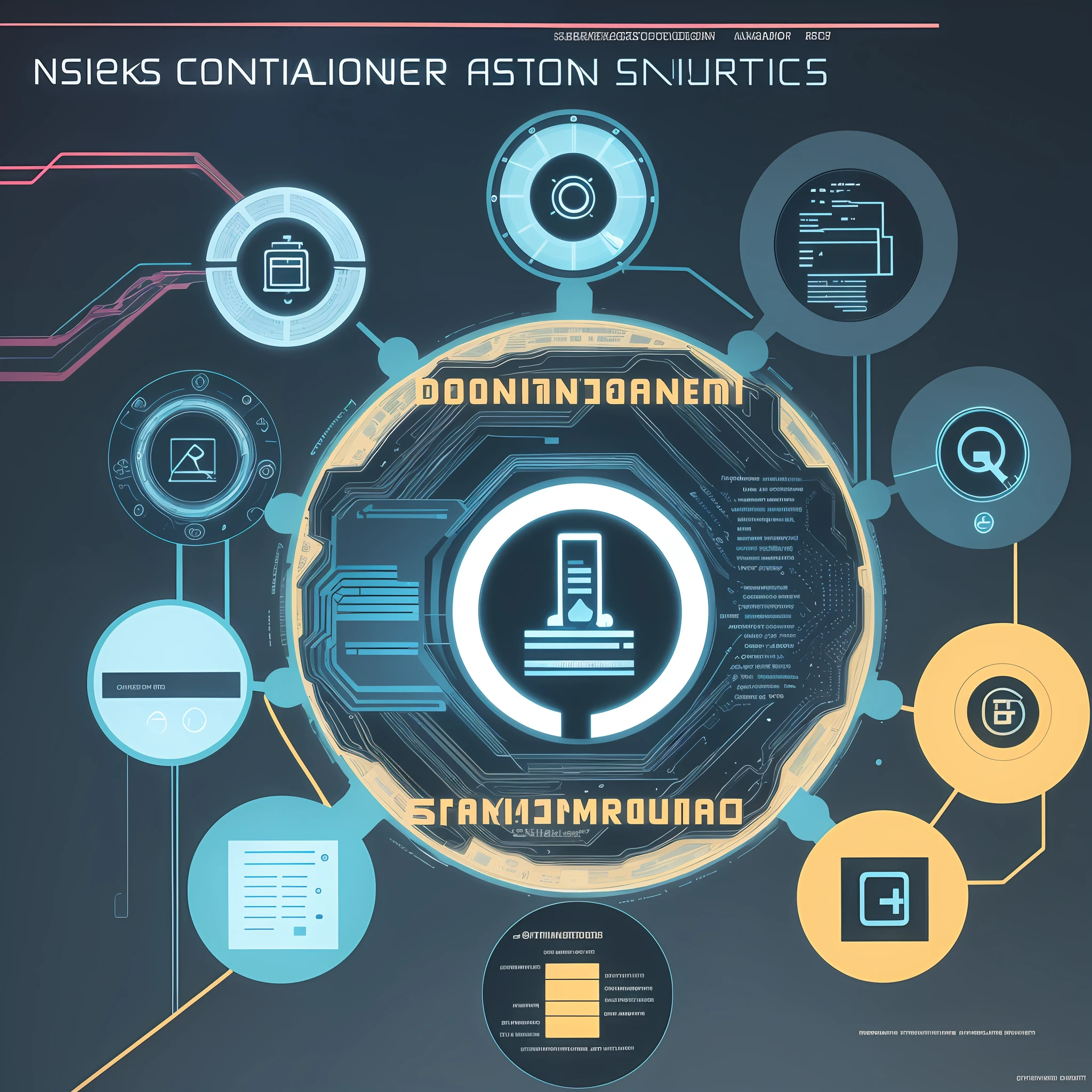 Imagine a large circle representing the Internet, which includes symbols for technologies such as cloud computing, big data, the Internet of Things, and artificial intelligence. Many lines extend from the Internet, with each line representing an industrial device or sensor. These devices and sensors are connected through the Internet, forming a network that enables information sharing and collaboration between devices. Additionally, symbols related to data collection, data analysis and application, and information security can be added to the graphic to highlight the core concepts of the Industrial Internet. --auto --s2