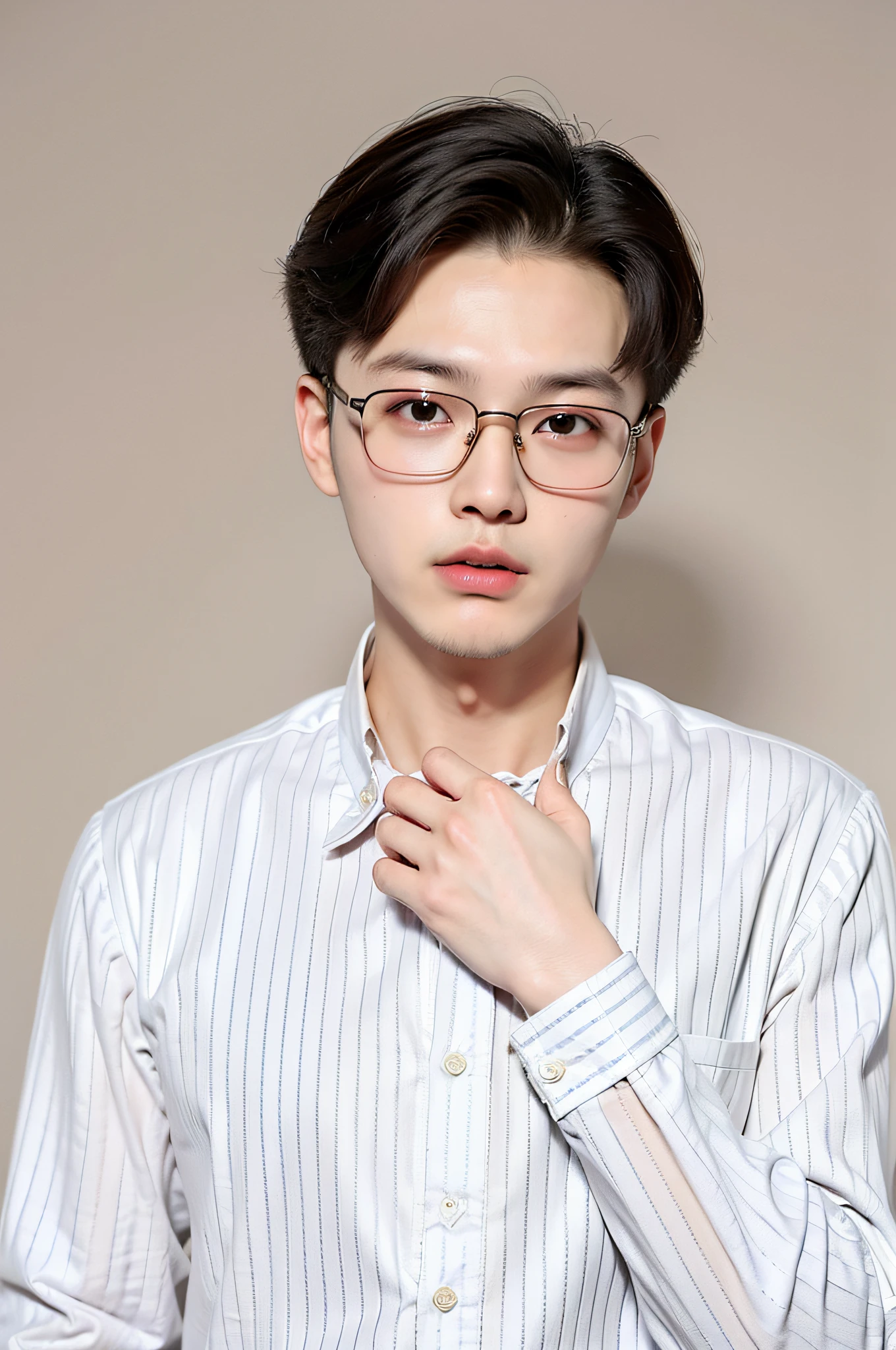 there is a man wearing glasses and a shirt with a tie, yanjun chengt, hong june hyung, xintong chen, li zixin, yihao ren, ryan jia, joongwon charles jeong, liang mark, yangjun chen, seseon yoon, zezhou chen, jinyiwei, shin jeongho, xiaofan zhang