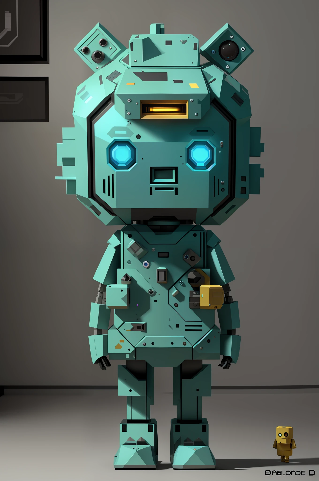 Realistic images of anthropomorphic robots, BMO Adventure Time, Accurate, Unreal Engine, 4K, 3D rendering ((Best Quality)), (Ultra Detailed), (Detailed Light), (Extremely Delicate and Pretty),