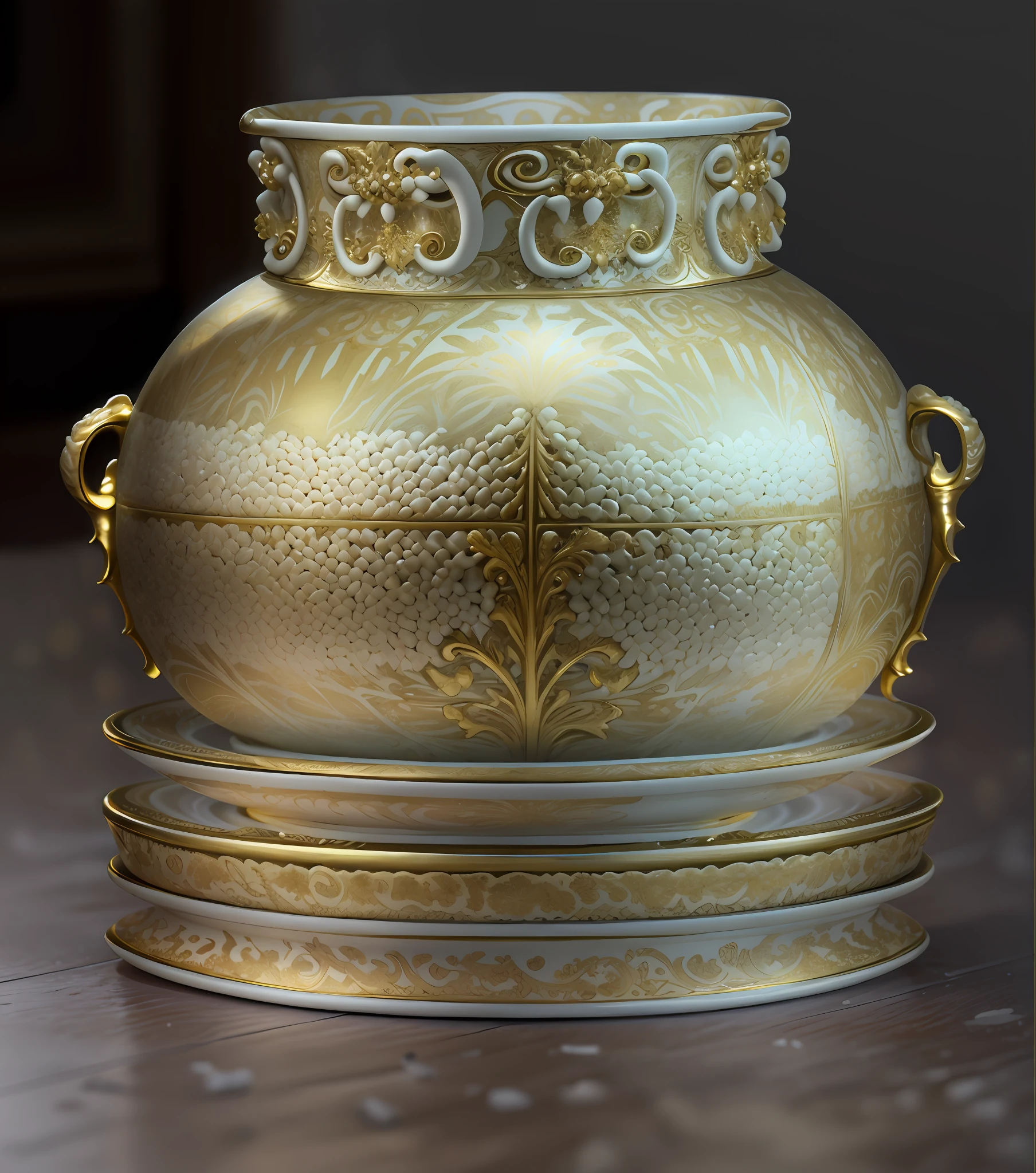 IvoryGoldAI porcelain set