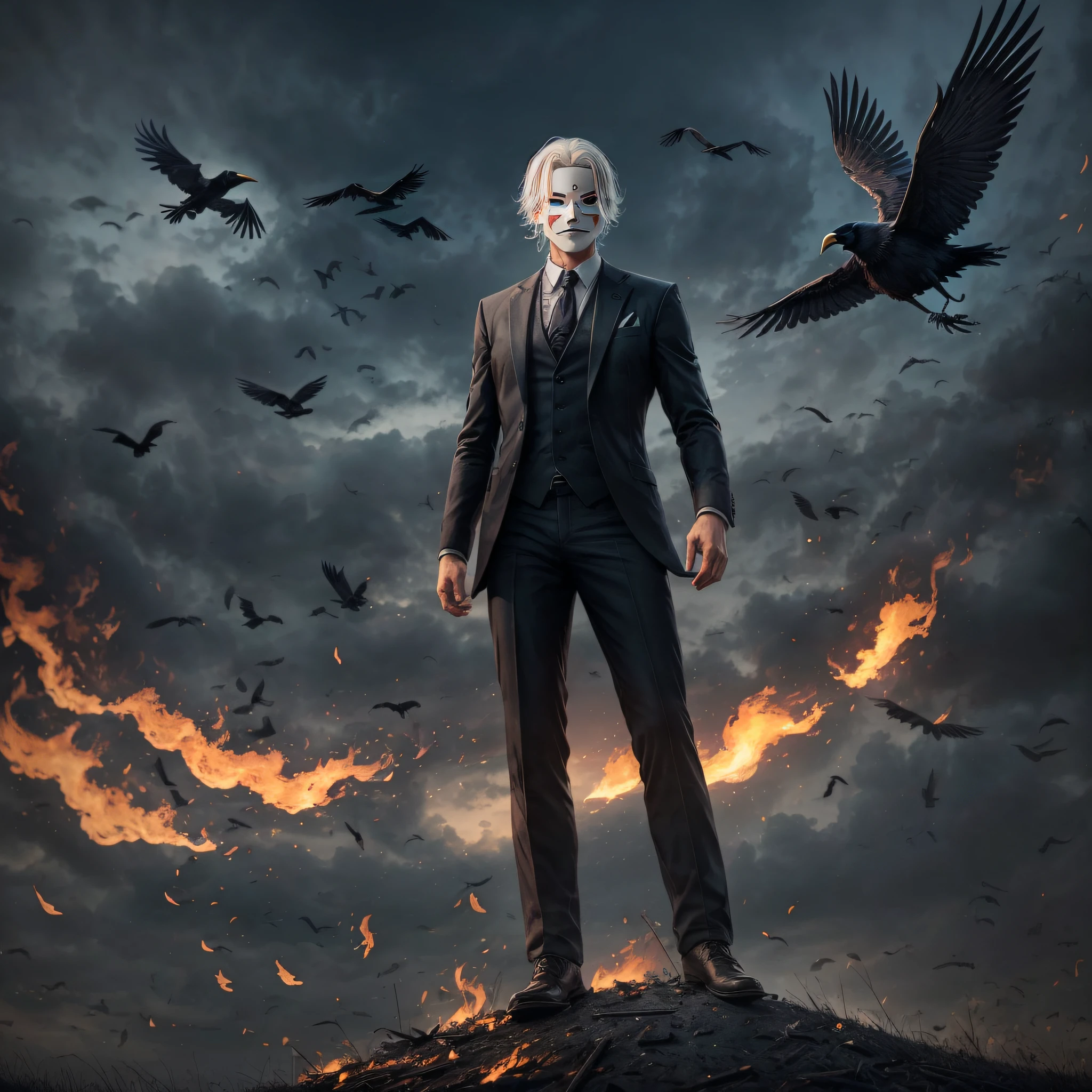 Put a hacker's mask on your face and improve the crows