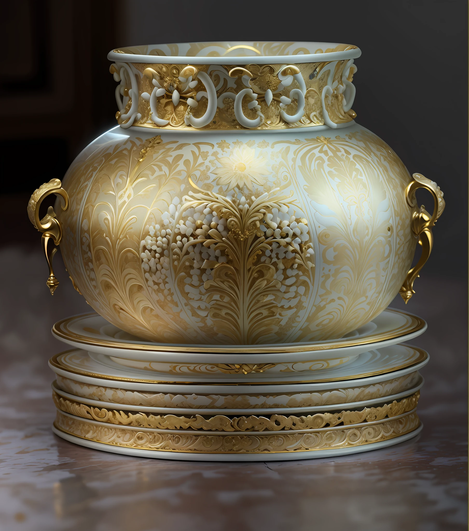 IvoryGoldAI porcelain set
