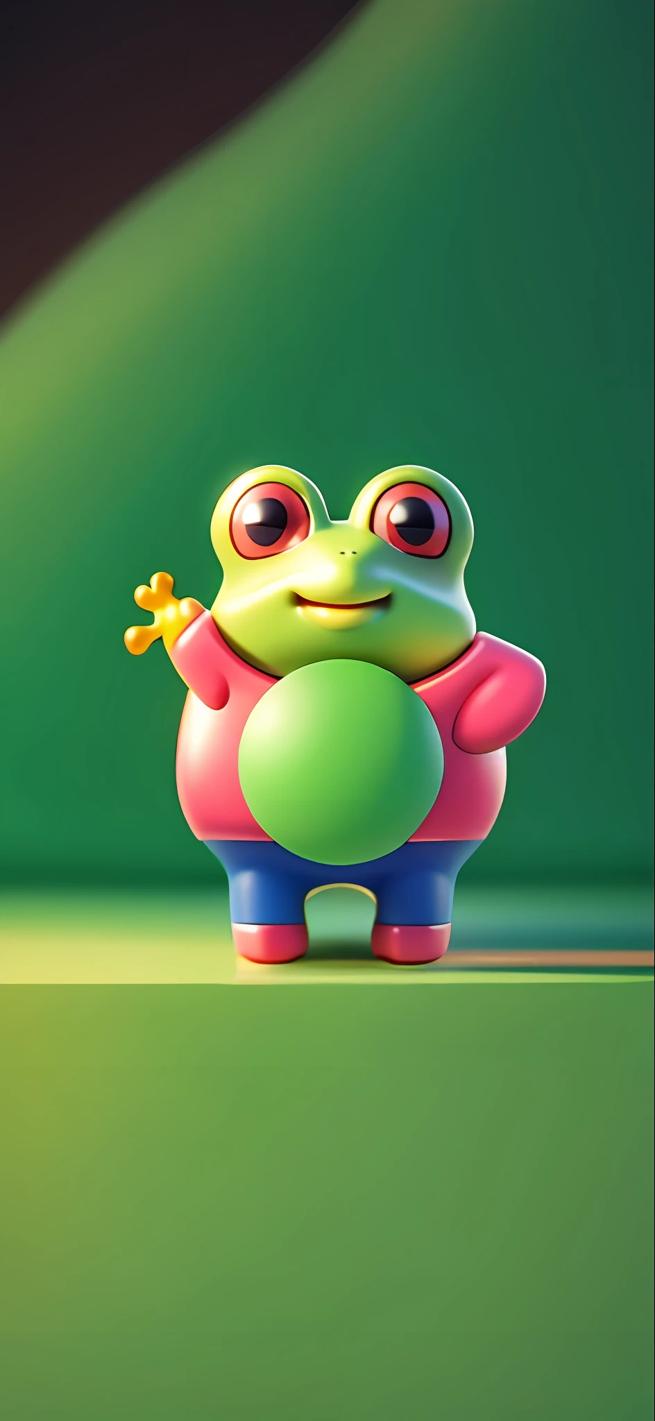 Blind box toy style, little frog