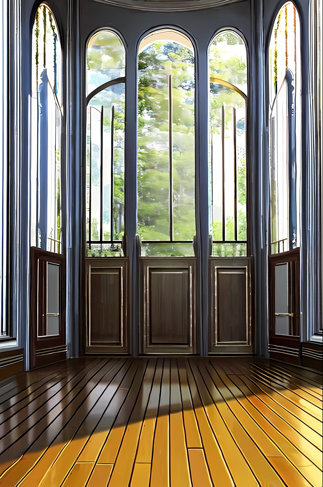 masterpiece, best quality, def1, bottomless, wood floor, indoors,