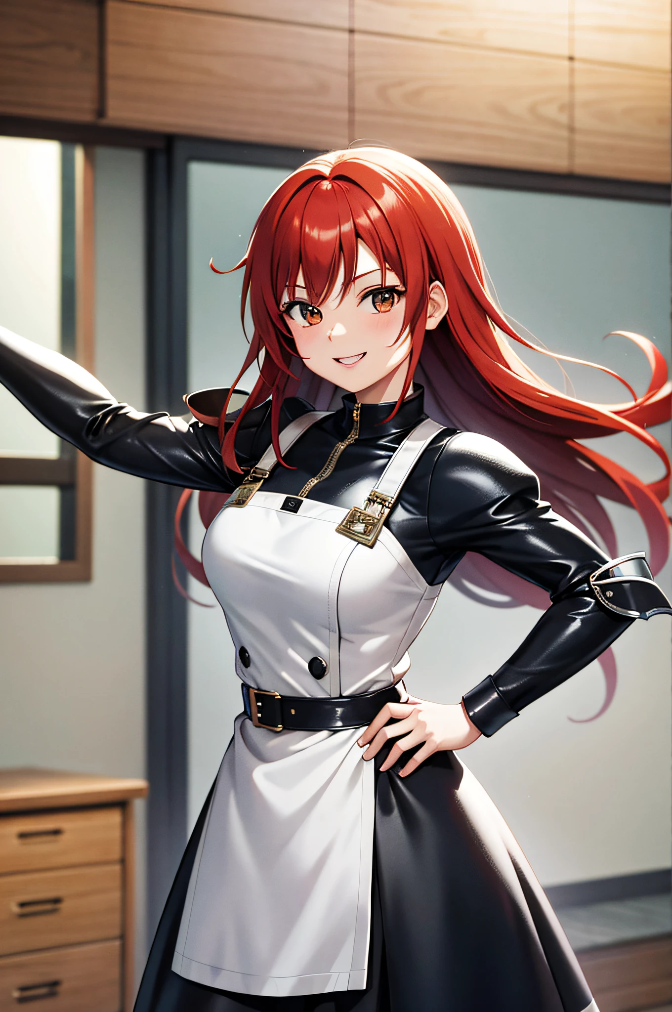 (((Masterpiece))),Superb image quality,Super detail,Ultra high definition,Anime girl with red hair and leather apron,holding a hammer,Lori,Rin,Cute girl anime visual,Ha bite,Female protagonist 👀:8、Kushart Krenz key art feminine,Kusher Krenz,smile,cute anime wife in a nice dress,Brilliant, dense, forge, forge, unreasonable, Forge background, (((Masterpiece))),Superb Picture Quality,Super Detail,Ultra High Definition,Anime girl with red hair and leather apron, holding a hammer, Lori, Rin, cute girl anime visual, Bite, Female protagonist 👀: 8, Kushat Krenz key art feminine, Kushat Krenz, smile, cute anime wife in a nice dress, brilliant, dense, forge, forge, unreasonable, forge background, Alafed man in grey and white costume posing for photo, secret seventh power rangers, covered in full silver armor, back rogers, 1 9 7 9, 1979, hero action pose, sleek silver armor, skintight silver armor, Power Rangers, 1981, silver armor, 1 9 8 1, 1 9 8 2