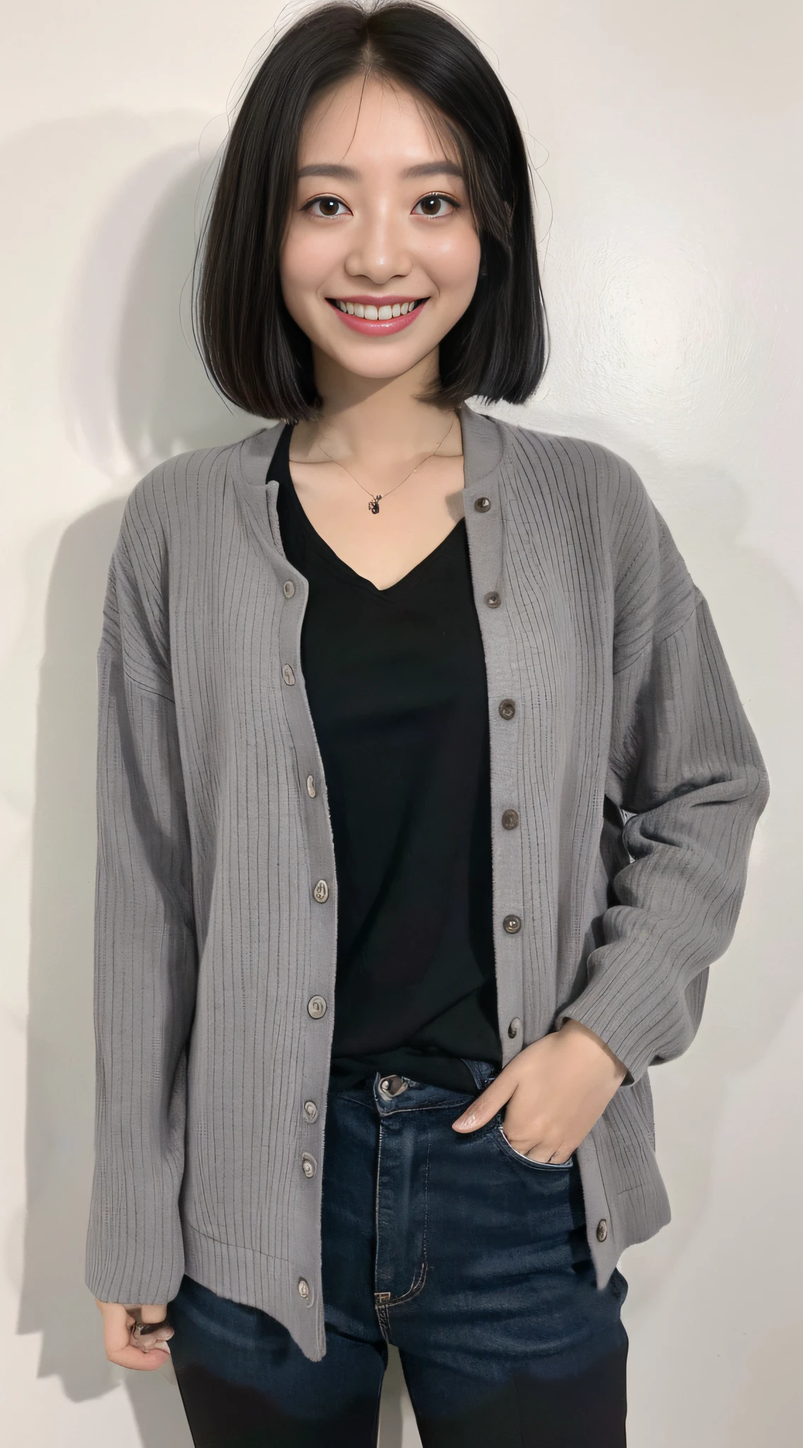 a smiling look