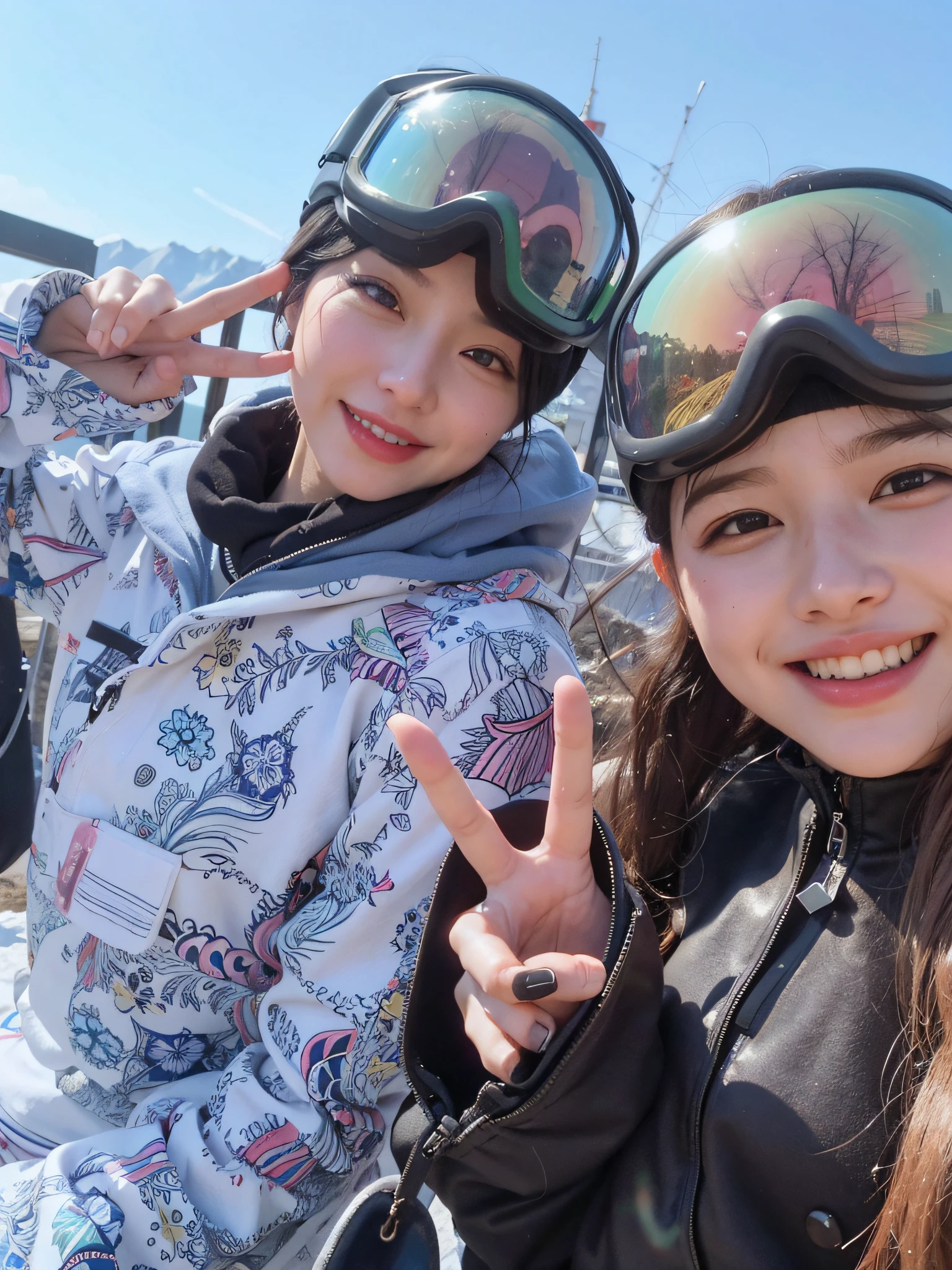 they are posing for a picture with their skis on, 🚿🗝📝, 🦩🪐🐞👩🏻🦳, sakimichan, 🤬 🤮 💕 🎀, profile pic, cold as ice! 🧊, taken on go pro hero8, happy!!!, 🪔 🎨;🌞🌄, 🔞🤡