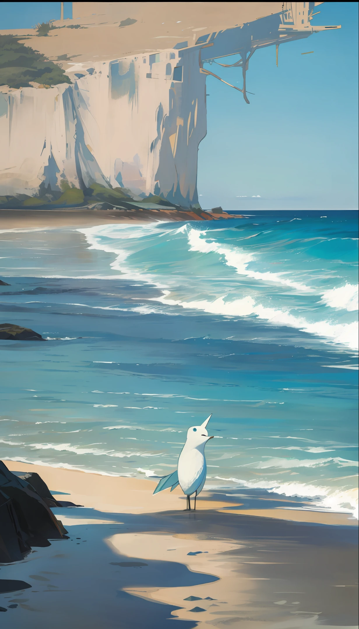 By the sea