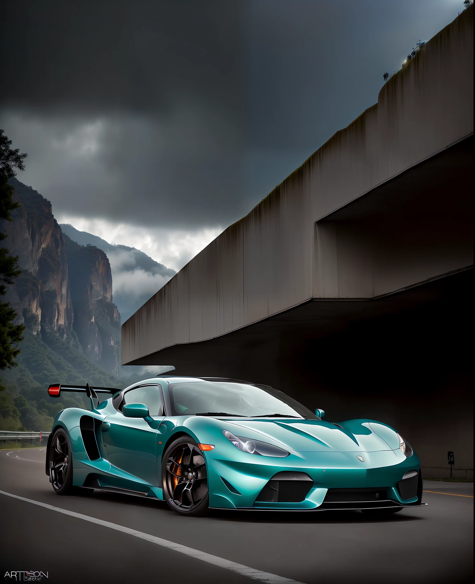 an award winning photograph of a (sports car:1.1), detailed, trending on artstation