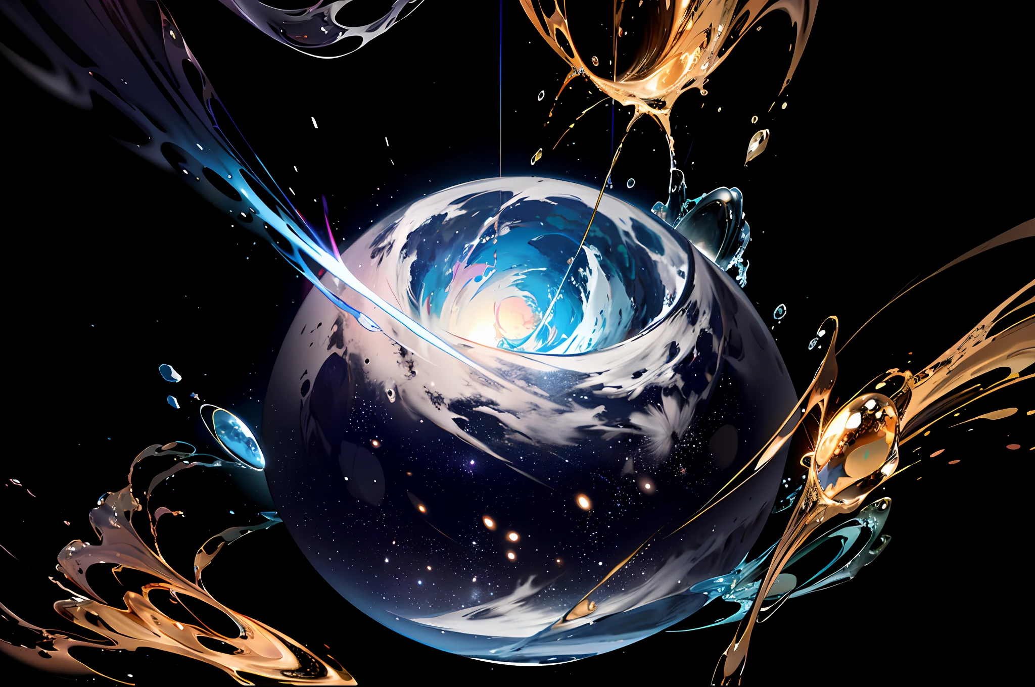the moment of creation of the universe,8k,hyper realistic,-