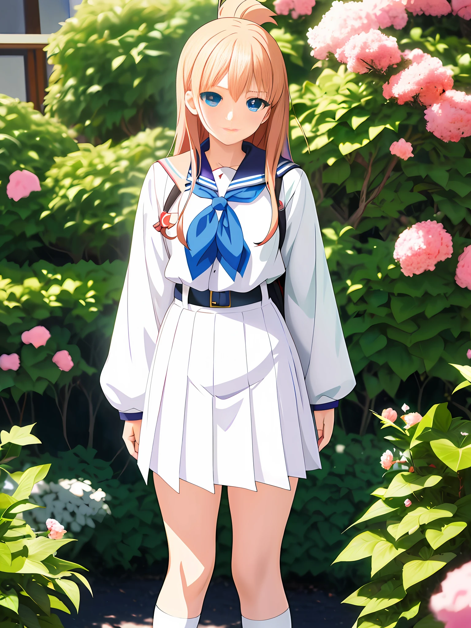 there is a woman in a uniform posing for a picture, a hyperrealistic schoolgirl, shikamimi, photorealistic anime girl render, made with anime painter studio, hyperrealistic schoolgirl, magical school student uniform, rin, anime style like fate/stay night, realistic anime 3 d style, painted in anime painter studio, realistic young anime girl, young anime girl