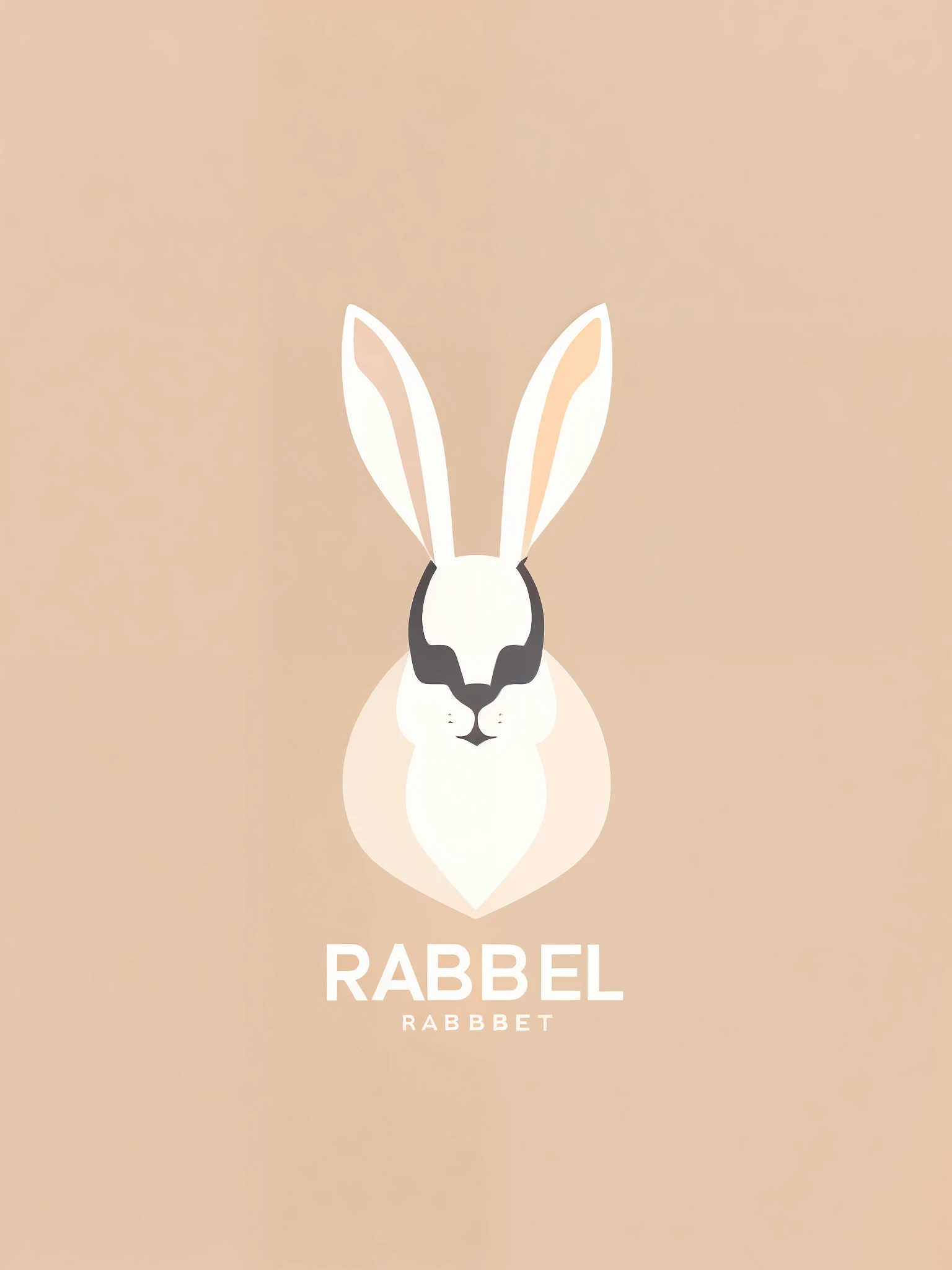 rabbit logo design, vector art, logo, logo design, simple design, simplicity, perfection, minimalism, ((creative)), irregular,