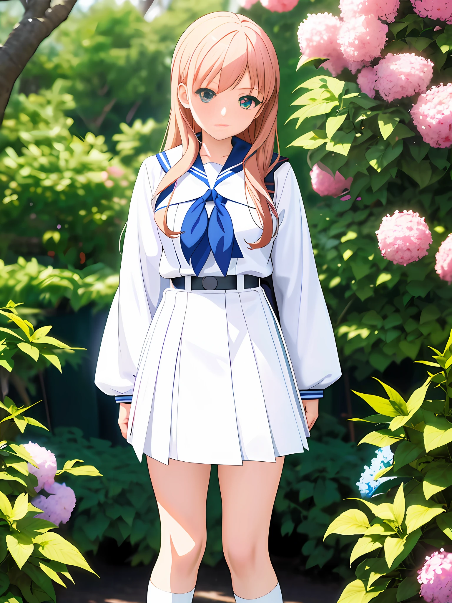 there is a woman in a uniform posing for a picture, a hyperrealistic schoolgirl, shikamimi, photorealistic anime girl render, made with anime painter studio, hyperrealistic schoolgirl, magical school student uniform, rin, anime style like fate/stay night, realistic anime 3 d style, painted in anime painter studio, realistic young anime girl, young anime girl