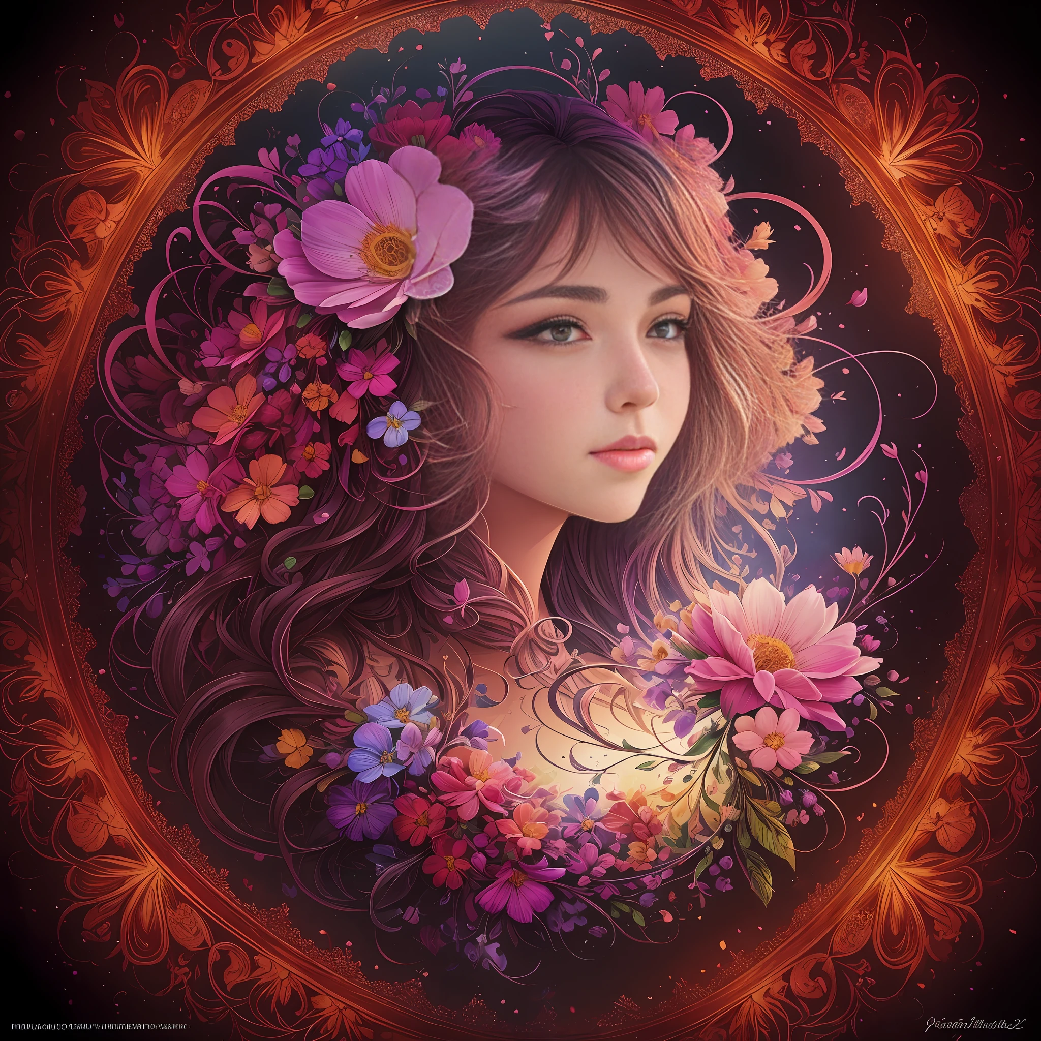 Flowering heart, ultra hd detailed,digital art , splash, , centered, symmetry, painted, intricate, volumetric lighting, beautiful, rich deep colors masterpiece, sharp focus, ultra detailed, in the style of Patrice Murciano --auto --s2