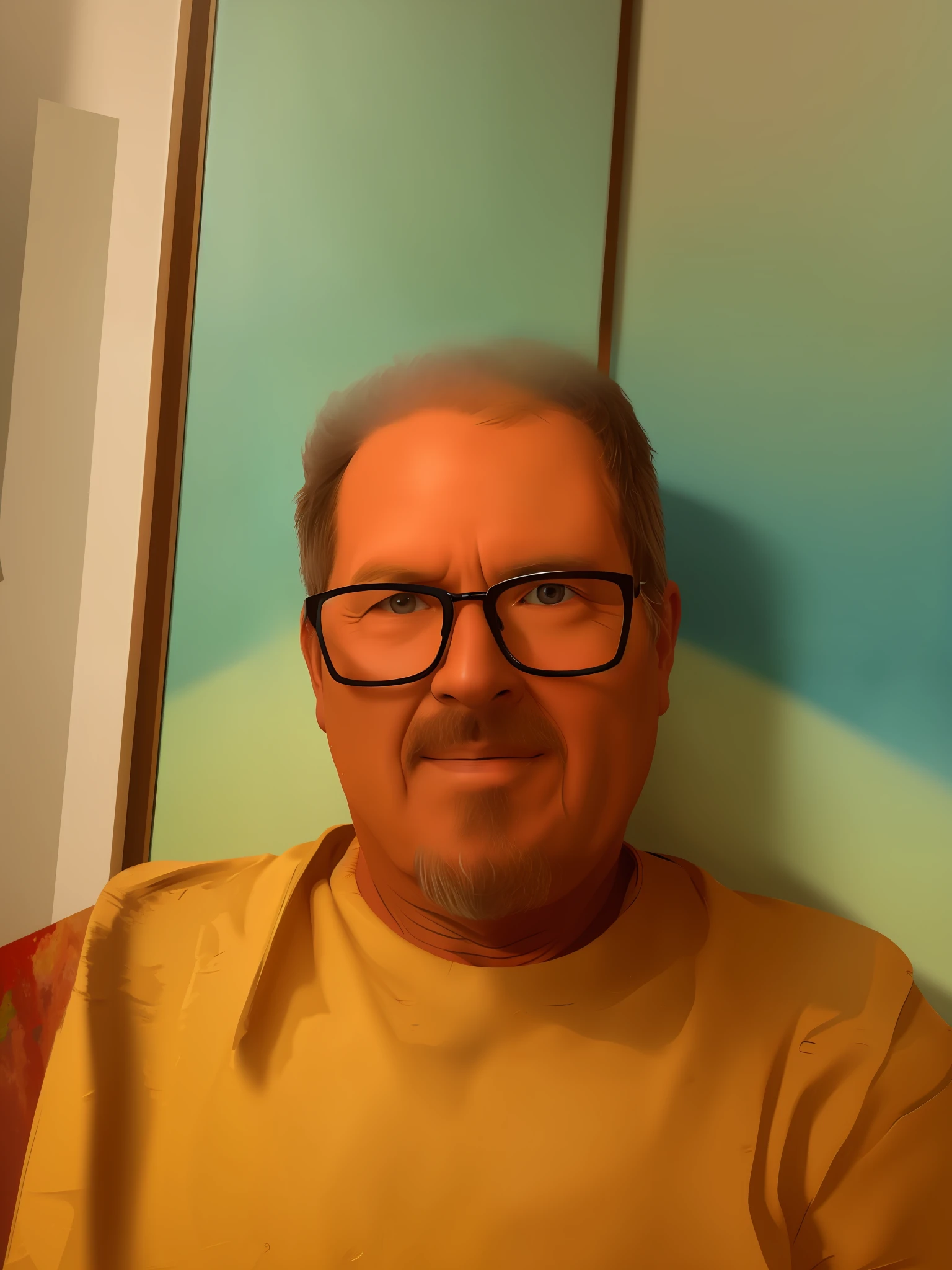 Transform the figure into an oil painting
