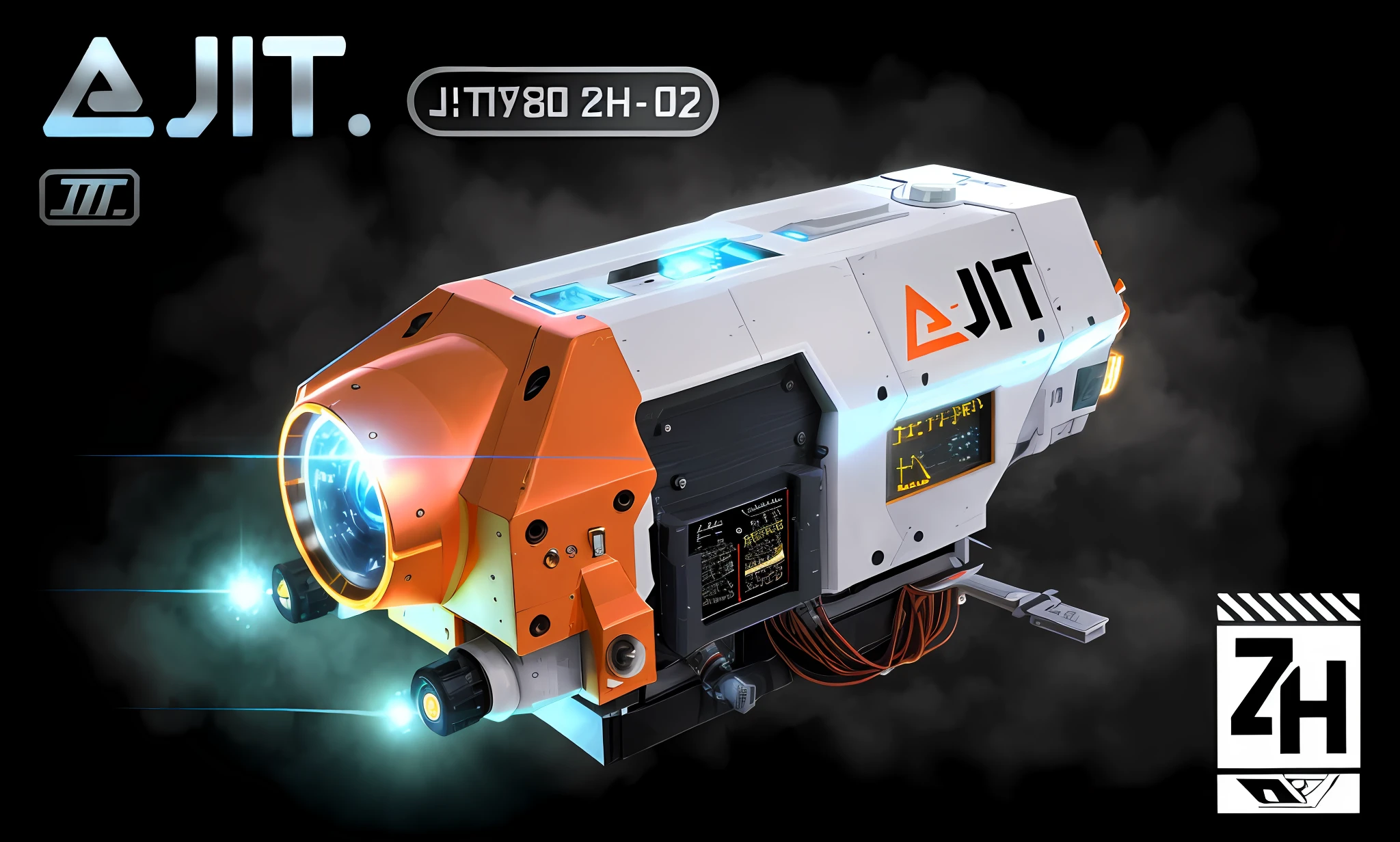 The future technology is full of light efficiency and has a sense of metal highness
