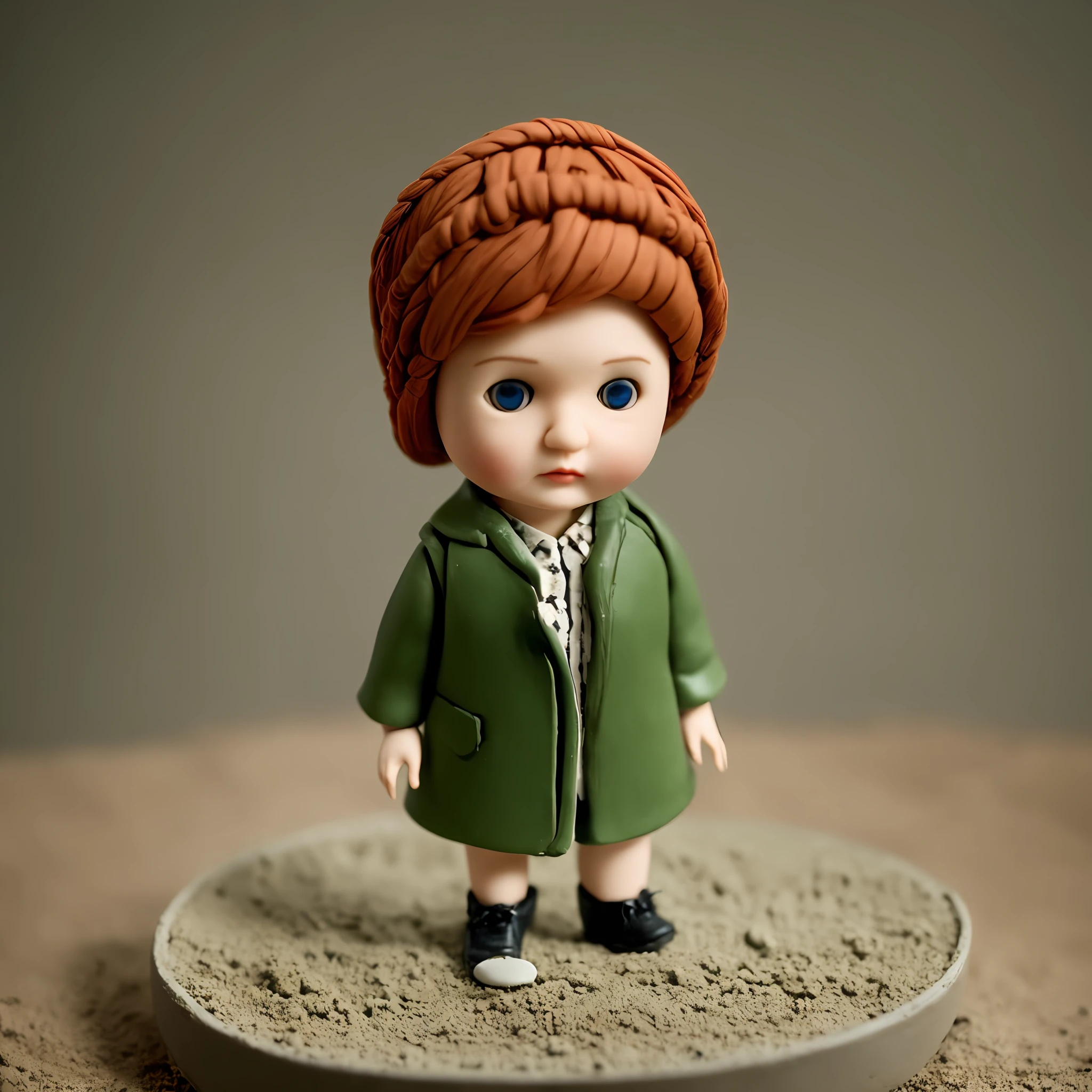 STOP-MOTION ANIMATION style dolls. Style of director Roy Andersson. Miniature. Clay. --auto --s2