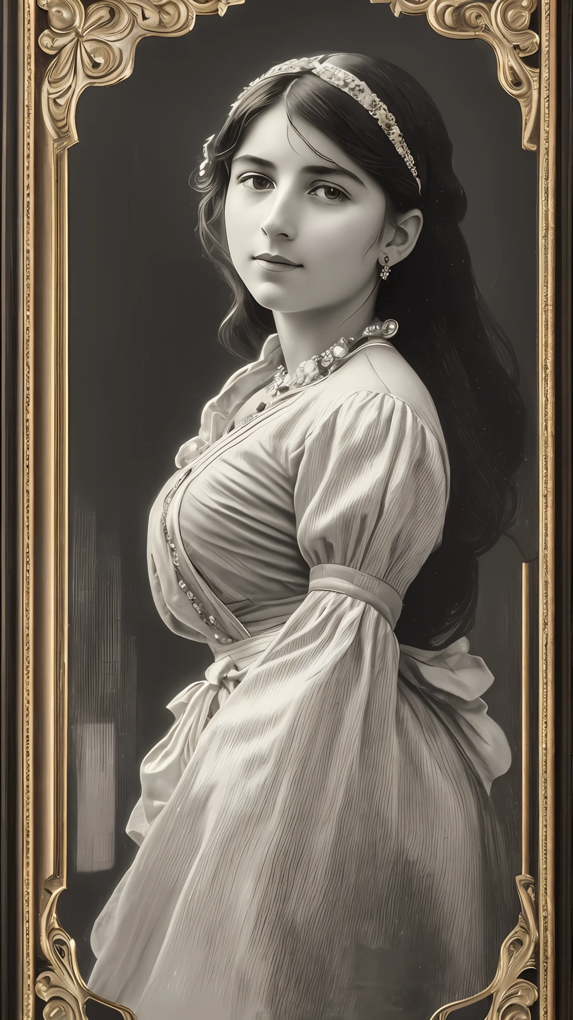 imagine ((8k:1.27), best quality, masterpiece, ultra highres:1.2) Photo of a Italiana (Europe) (italiana) immigrant family from the early 20th century, (linda:1.1) (immigrants:1.1) elegant, (monochrome), noise in photo, blurred background, detailed, metric by greg rutkowski and alphonse mucha, gradient lighting. --auto --s2