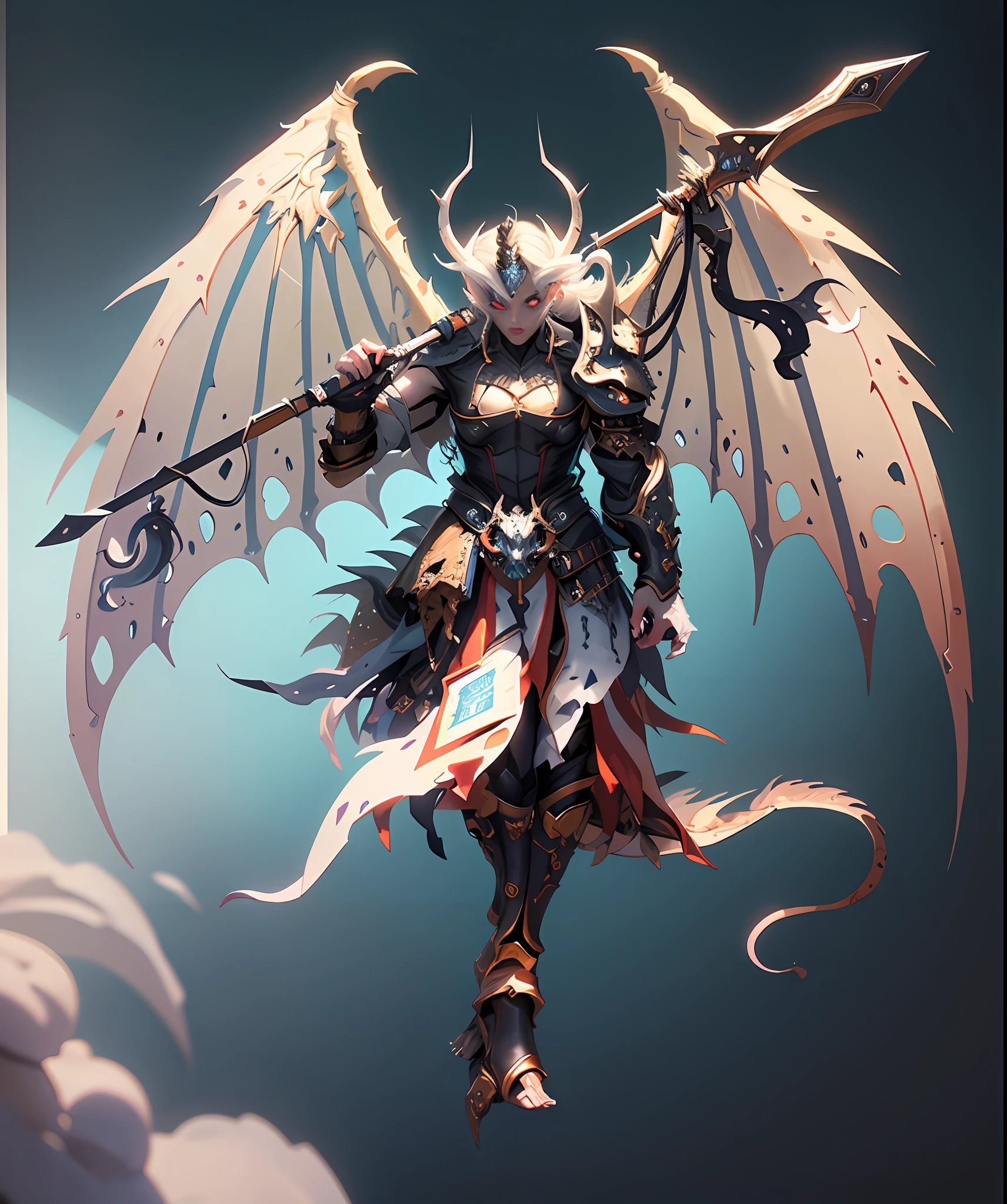 Full body pose, surreal photo of cute demon, dim volumetric lighting, 8 k, octane beautifully rendered, very detailed, intricate, epic composition, cinematic lighting, masterpiece, art station trend, very, very detailed, stunning, HDR, smooth, sharp focus, high resolution, award-winning, winning photo, SLR, 5 0 mm