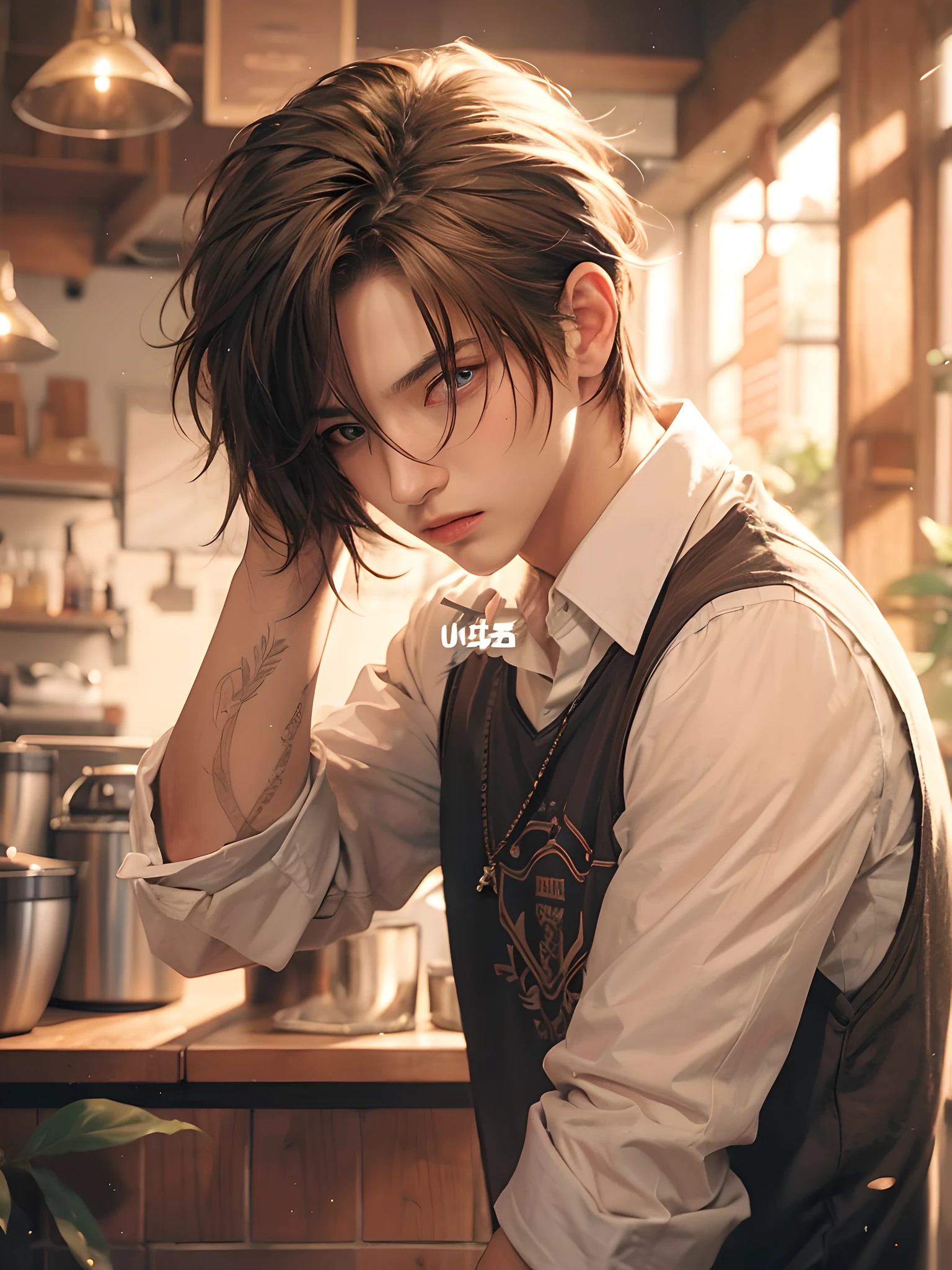 (photorealistic:1.4), best quality, masterpiece, ultra high res, 1boy, (detailed face:1.2), (detailed eyes:1.2), (detailed hair:1.2), (detailed clothes:1.2), 4k, male,