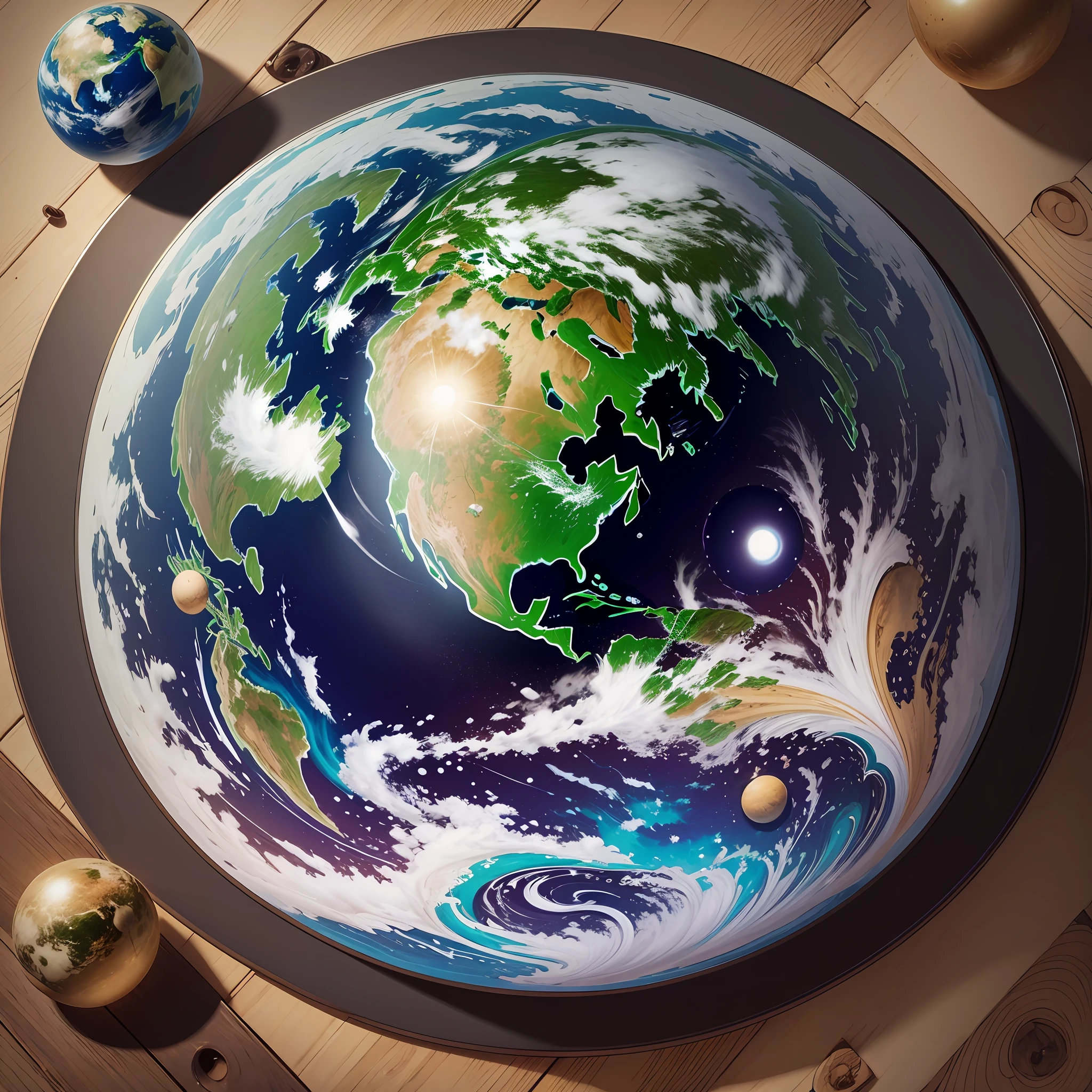 Illustration of planet earth --auto --s2