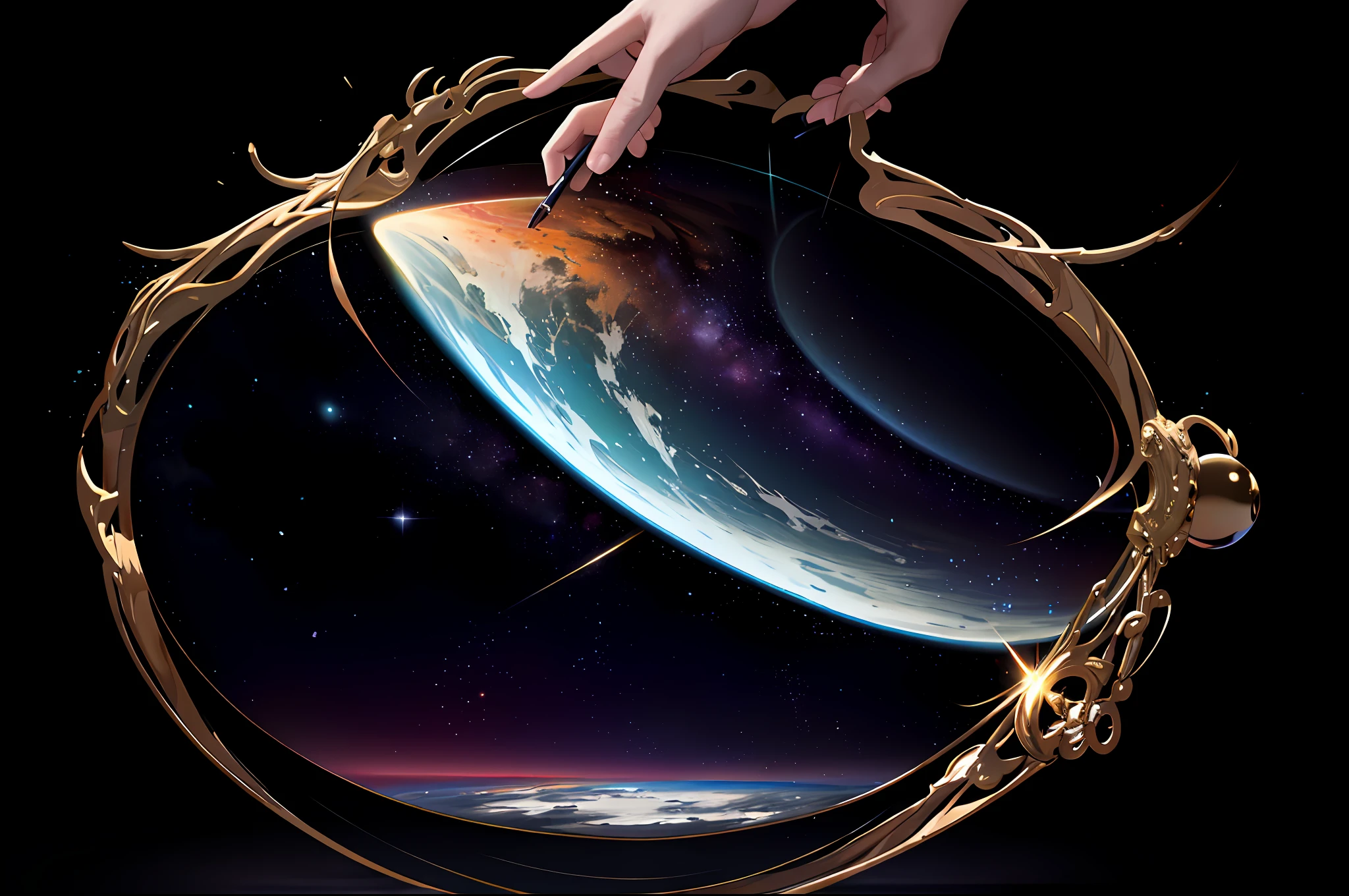 the moment of creation of the universe,8k,hyper realistic,-