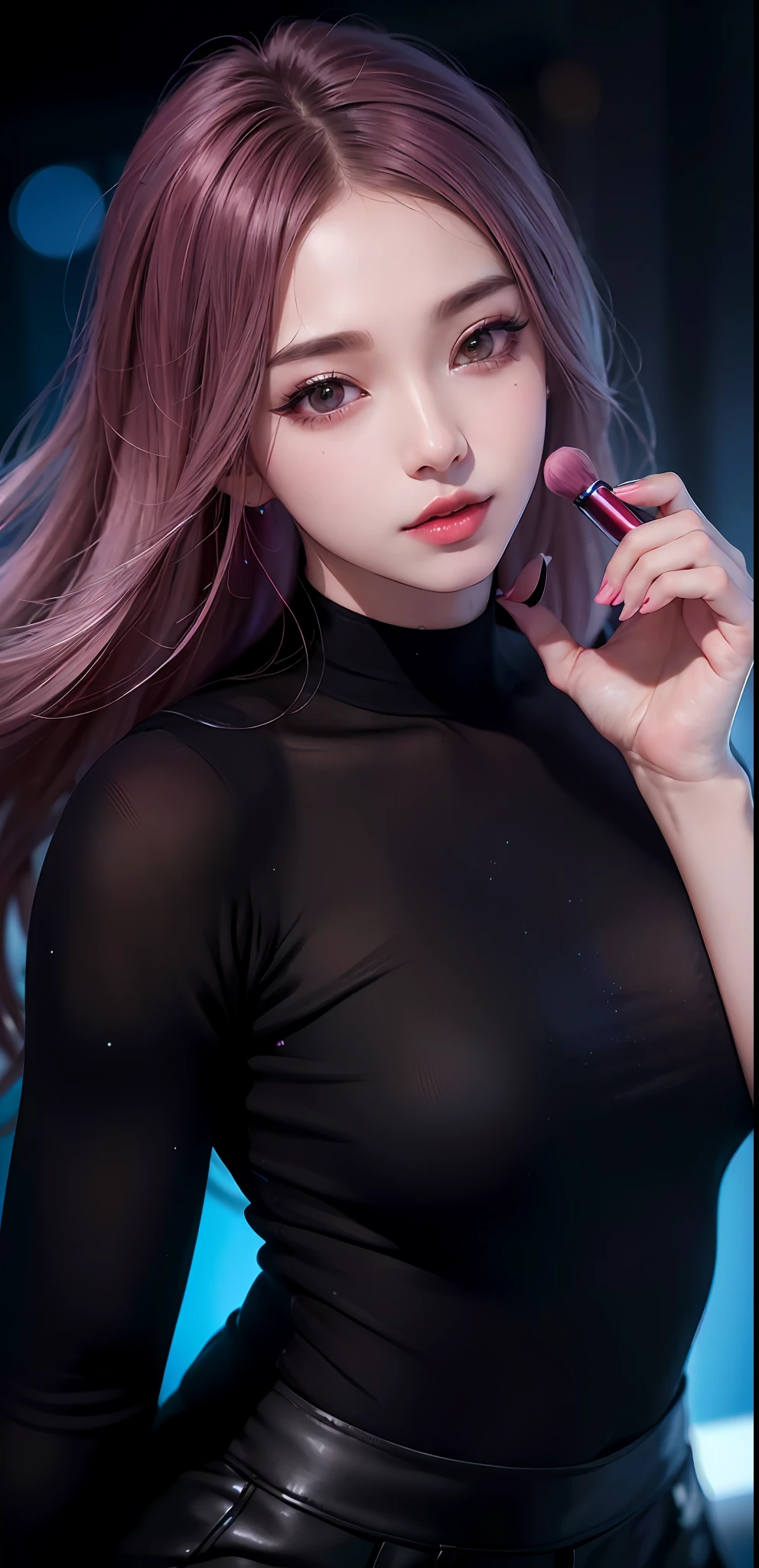(8k, RAW photo, photorealistic:1.25) ,( lipgloss, eyelashes, gloss-face, glossy skin, best quality, ultra highres, depth of field, chromatic aberration, caustics, Broad lighting, natural shading,Kpop idol) looking at viewer with a serene and goddess-like happiness,