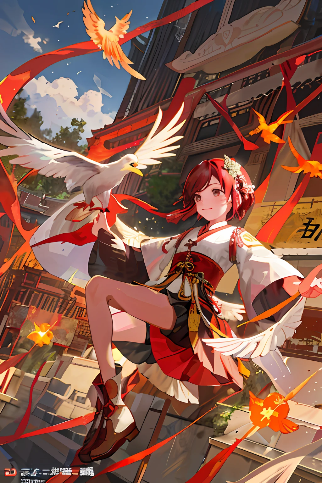 With the theme of "Long Live the People's Republic of China", red is the main color, five-star red flag and national emblem, and traditional Chinese cultural elements.