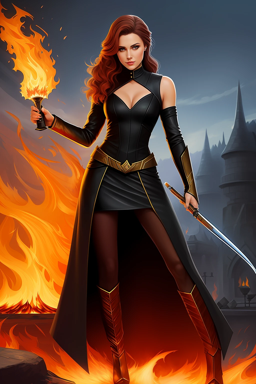Paint an aqurell of a woman buouldering