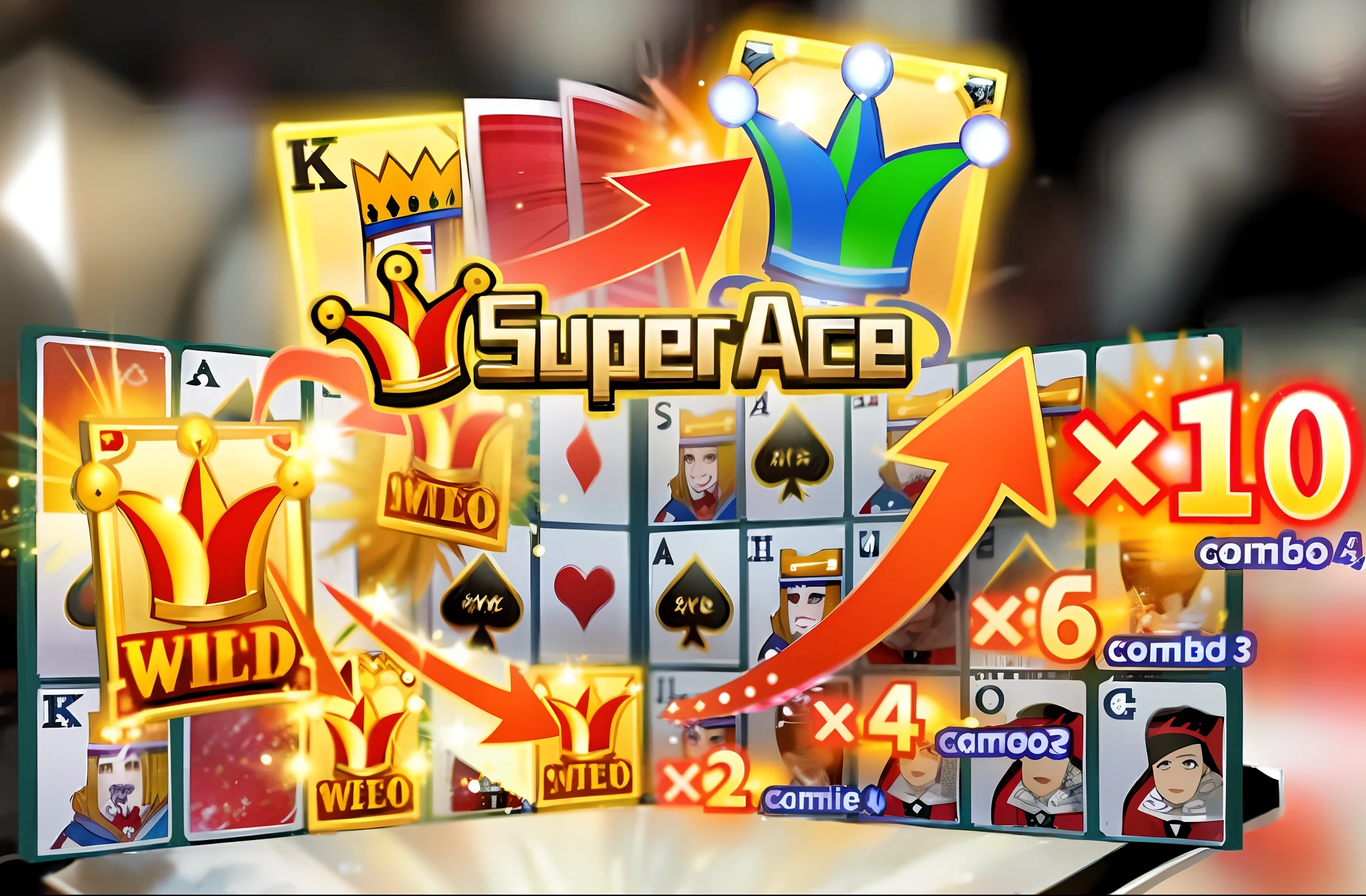a casino game with a lot of cards and a king of spade, ace card, ability image, spades slick, superrare trending, surprise, suspense, very impressive, superb, surprising, super real, supermodel! face!, poker card style, super, enjoyable, exploitable image, super intricate, amazing!, super rich, masterpiece!!, populace, super-detailed --auto --s2