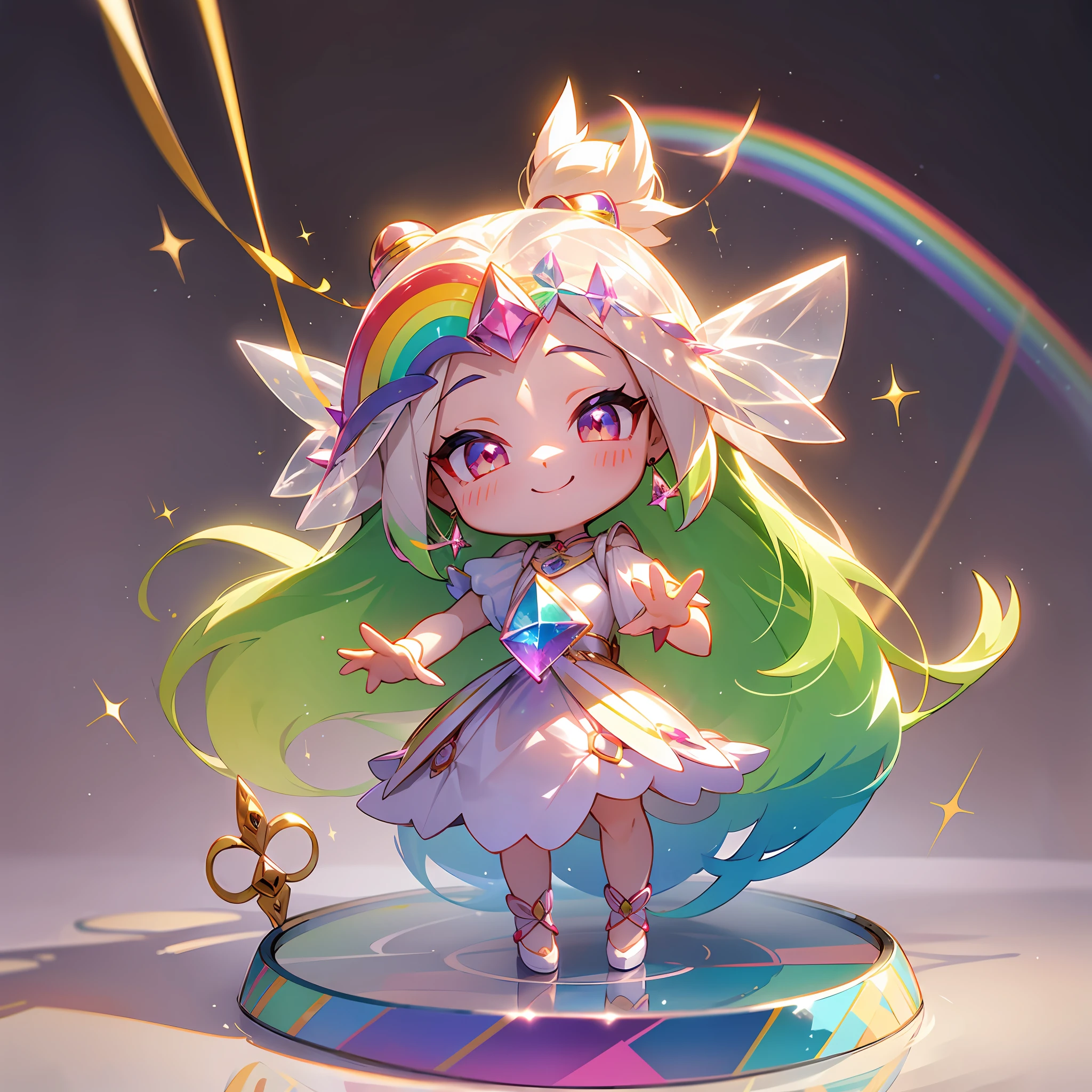 Goddess Light Red Brush Wind Jasmine Eye Smile Beautiful Twinkle Brush Smile Beautiful Twinkle Brush Shape Doll Miniature Anime Crystal Rainbow Color Full Body Twinkle Smile Diamond Twinkle Figure Face Veil --auto --s2