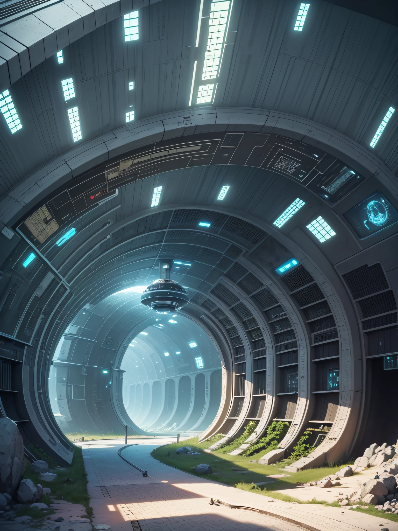 Future City, 24th century, underground, underground, underground city, underground world, cave, shelter, nuclear shelter