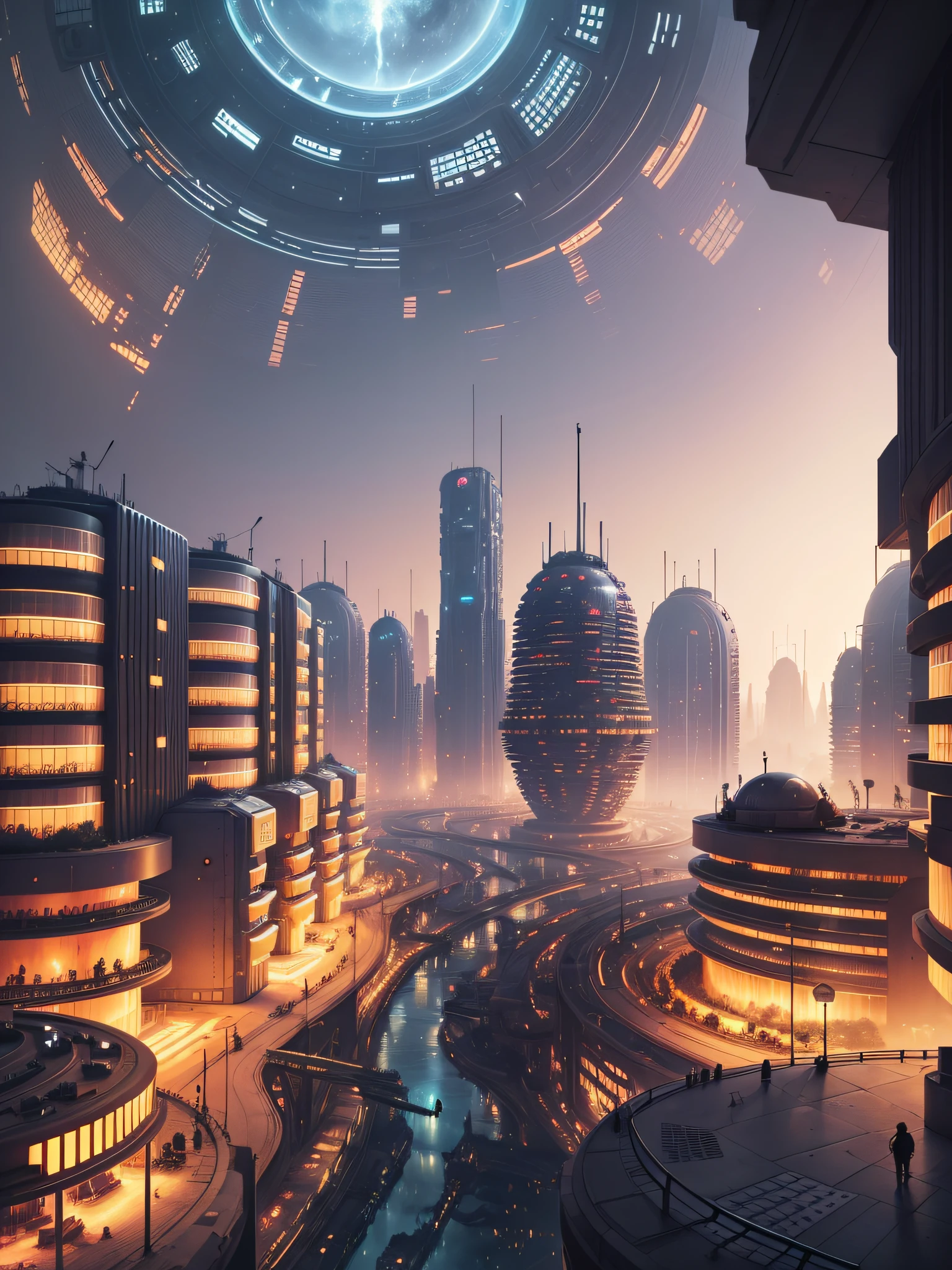 Future City, 24th century, underground, underground, underground city, underground world, cave, shelter, nuclear shelter
