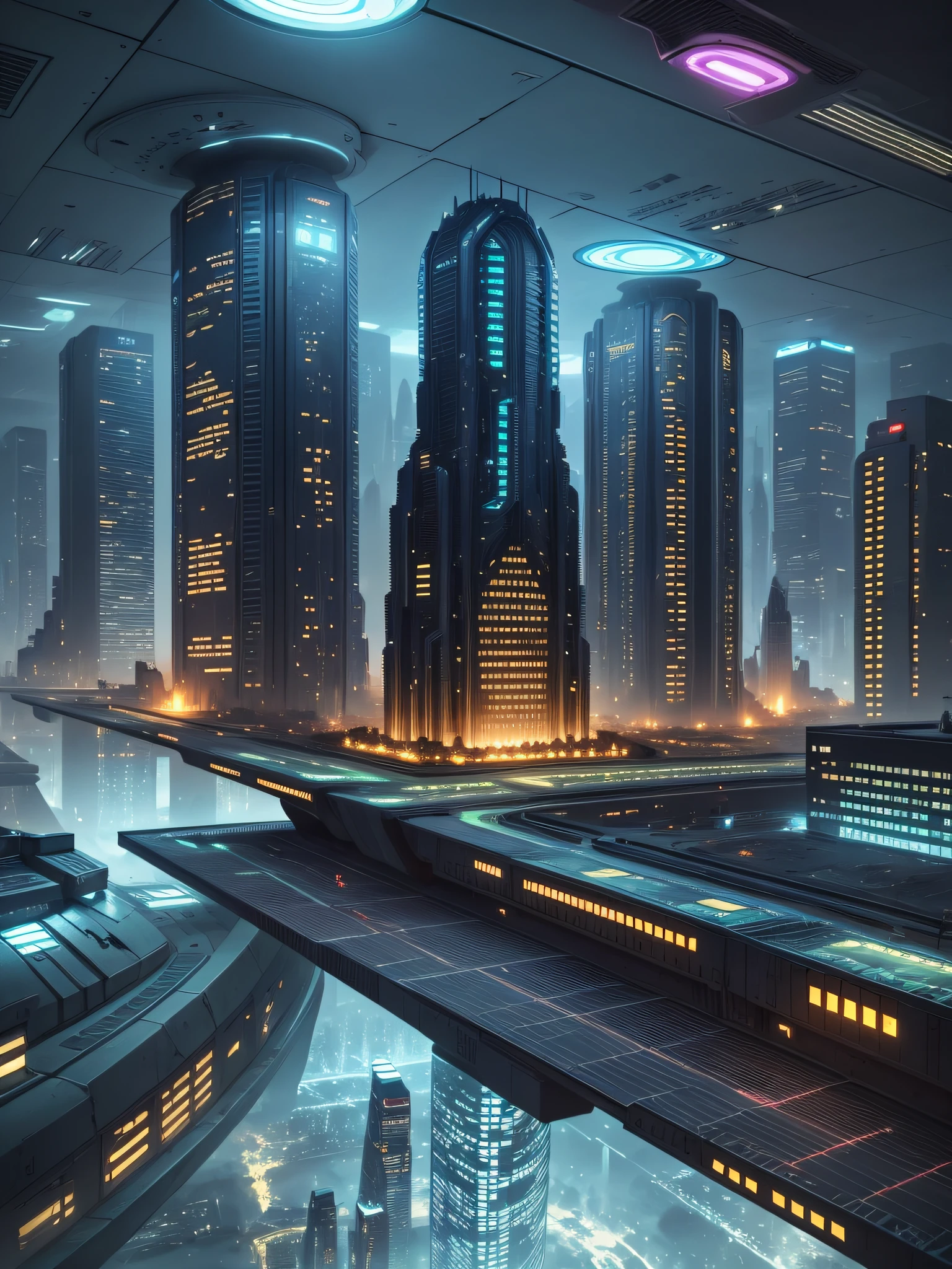 Future City, 24th century, underground, underground, underground city, underworld, shelter, nuclear shelter