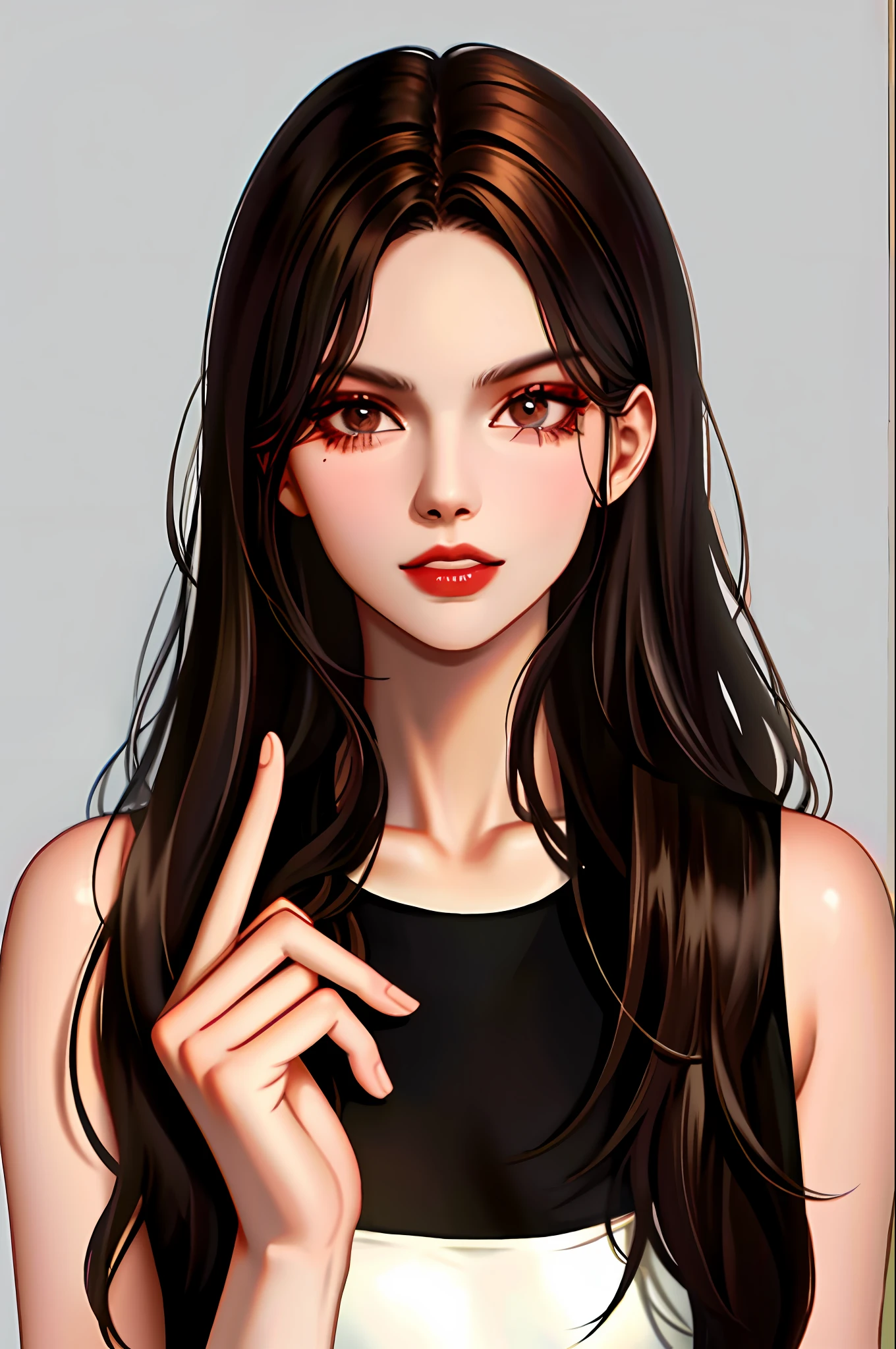 dark brown hair, andreja pejic, dark skin