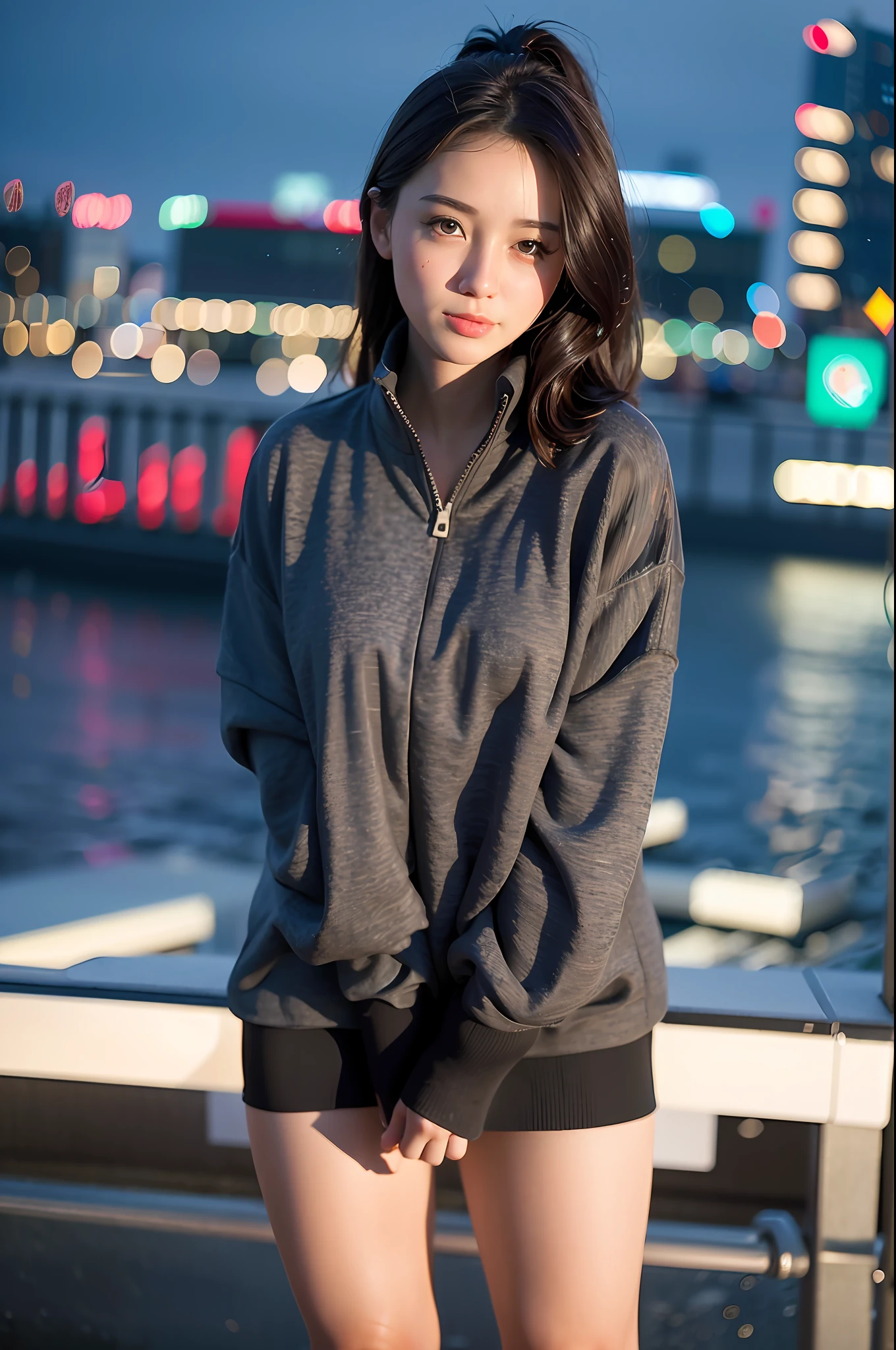 mix4,(8k, RAW photo, best quality, master:1.2), (realistic, photo-realistic:1.37),1girl,cute,cityscape,night,rain,wet,professional lighting,photon mapping,radiosity,physically-based rendering ,