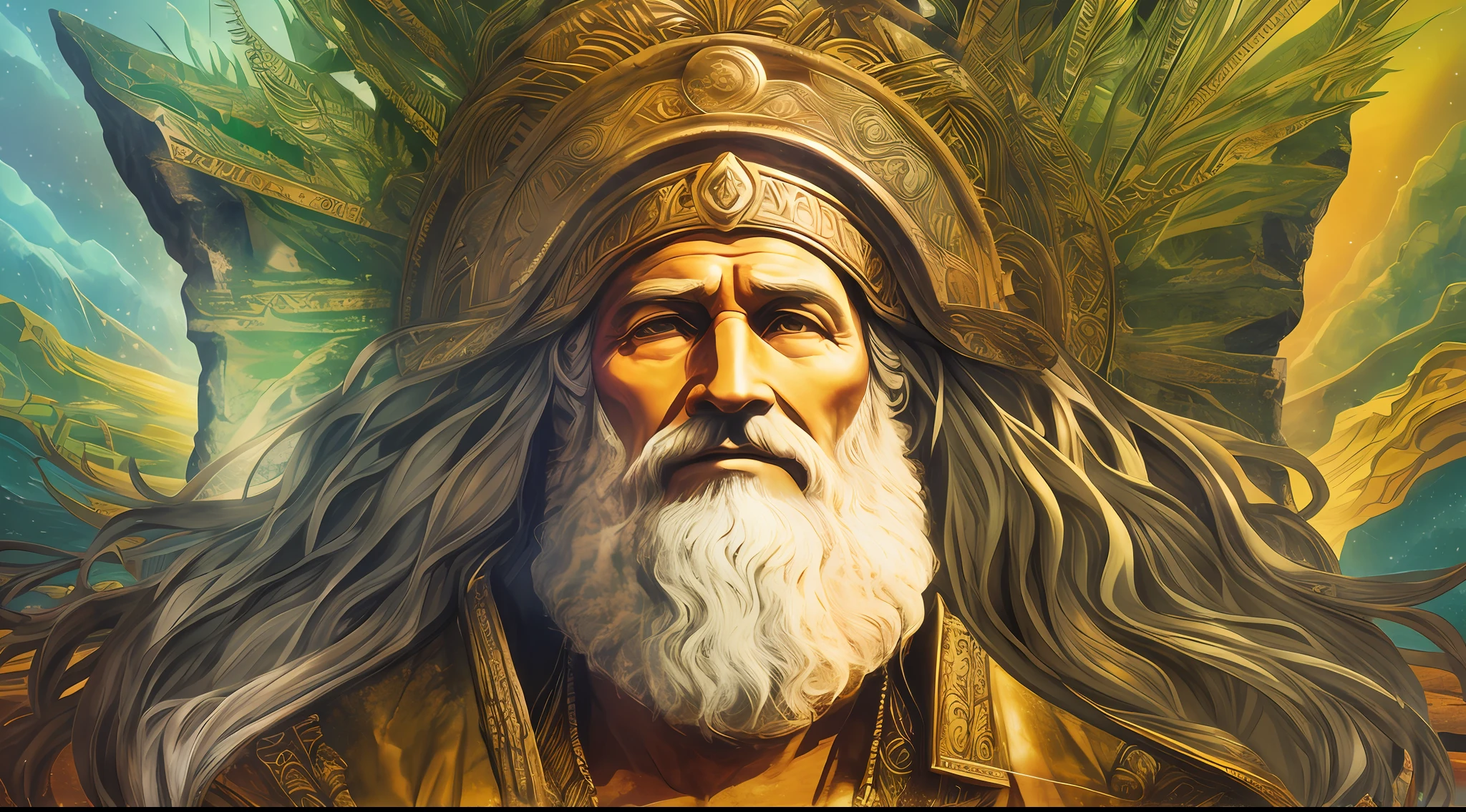 face of Moses in divine scenary --auto --s2