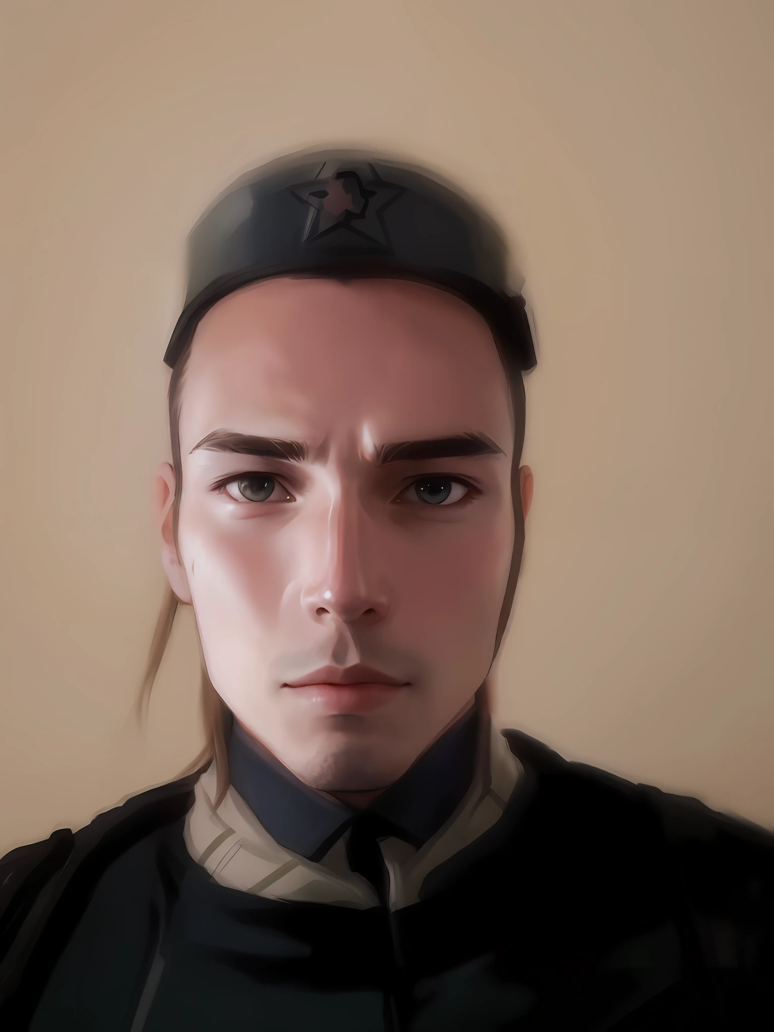 Anime, soldier, best quality, beautiful, improve face,