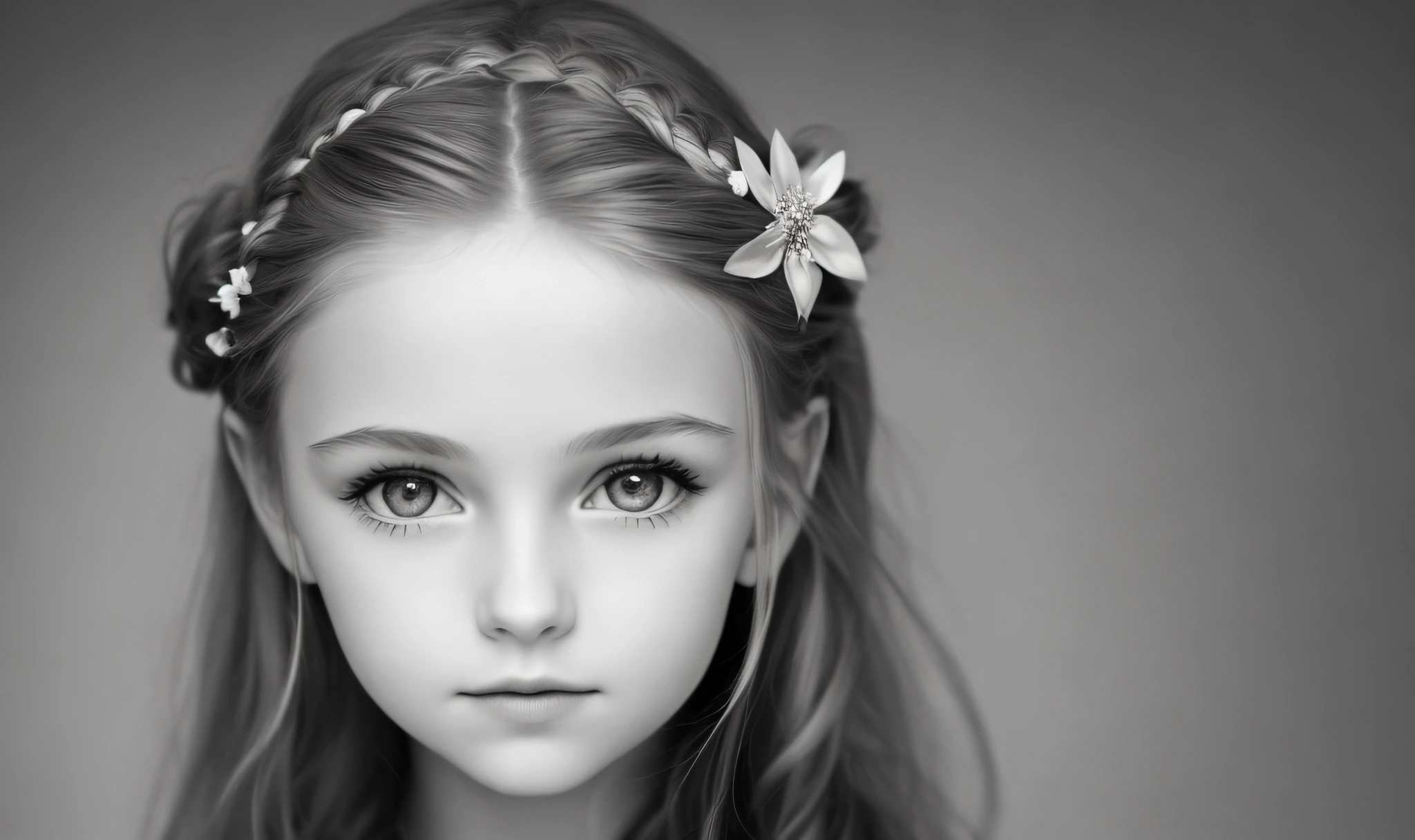 ((Masterpiece, Superb, Super Detailed, High Resolution)), solo, beautiful girl RUSSIAN IN BRAIDS , bright eyes, perfect eyes, 10 yeack and white gold theme,