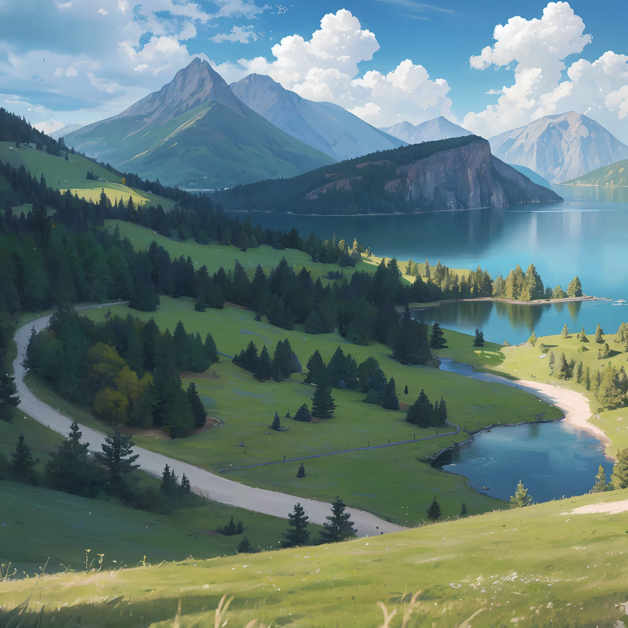 A beautiful landscape of a saw, beautiful realistic image. --auto --s2