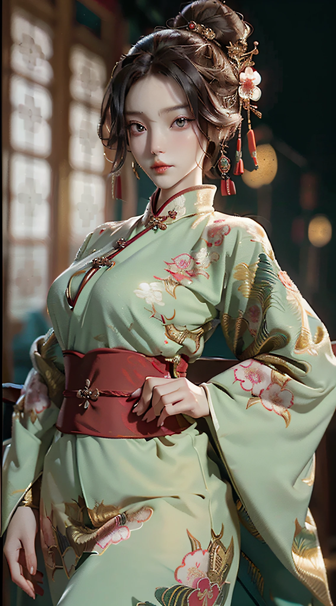 A female emperor, ancient Chinese imperial robes, majestic and domineering, curvaceous figure, sexy, hot, phoenix eyes, sword eyebrows, sunshine, clear face, clean white background, masterpiece, super detail, movie composition, ultra hd, high quality, extremely detailed, official art, uniform 8k wallpaper, super detail, 32k -- v 6