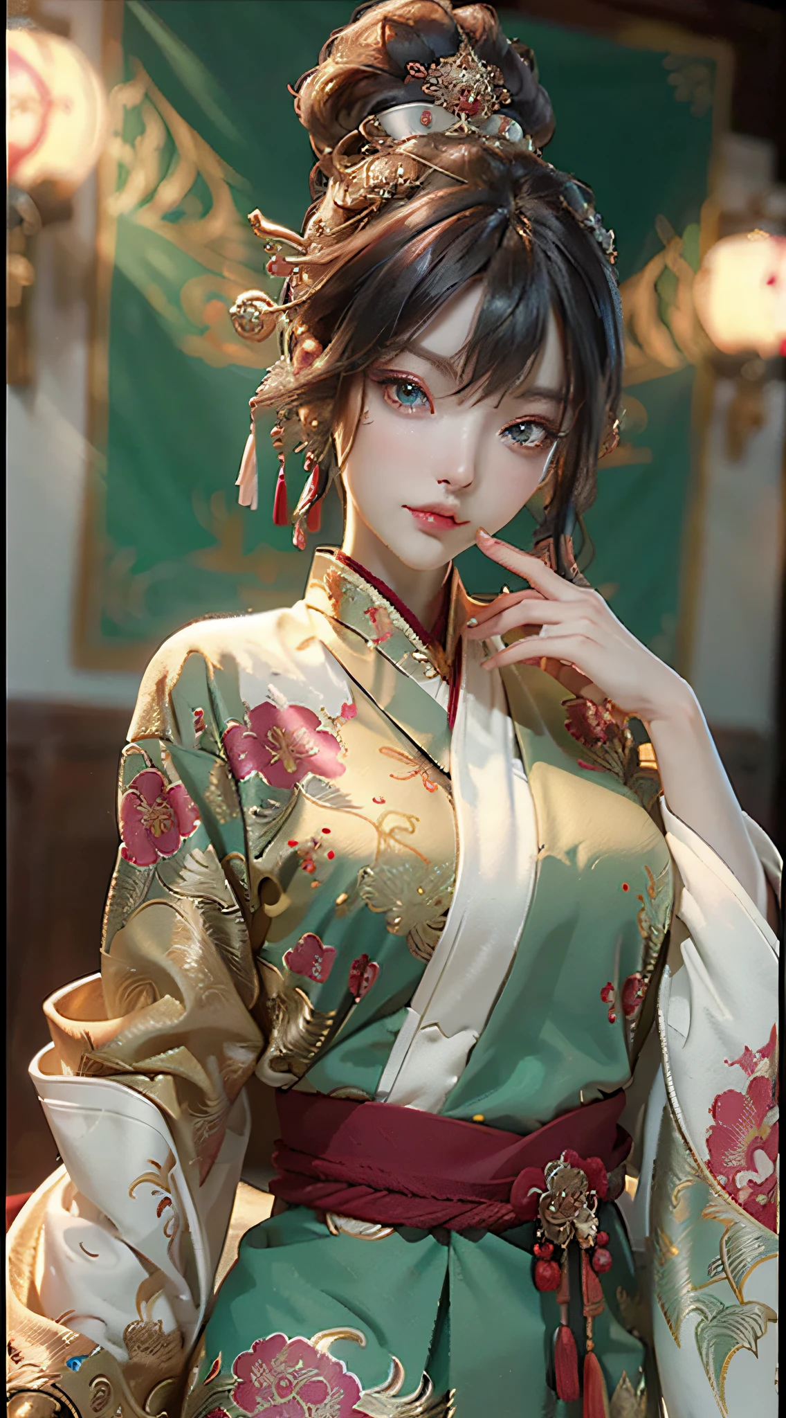 A female emperor, ancient Chinese imperial robes, majestic and domineering, curvaceous figure, sexy, hot, phoenix eyes, sword eyebrows, sunshine, clear face, clean white background, masterpiece, super detail, movie composition, ultra hd, high quality, extremely detailed, official art, uniform 8k wallpaper, super detail, 32k -- v 6