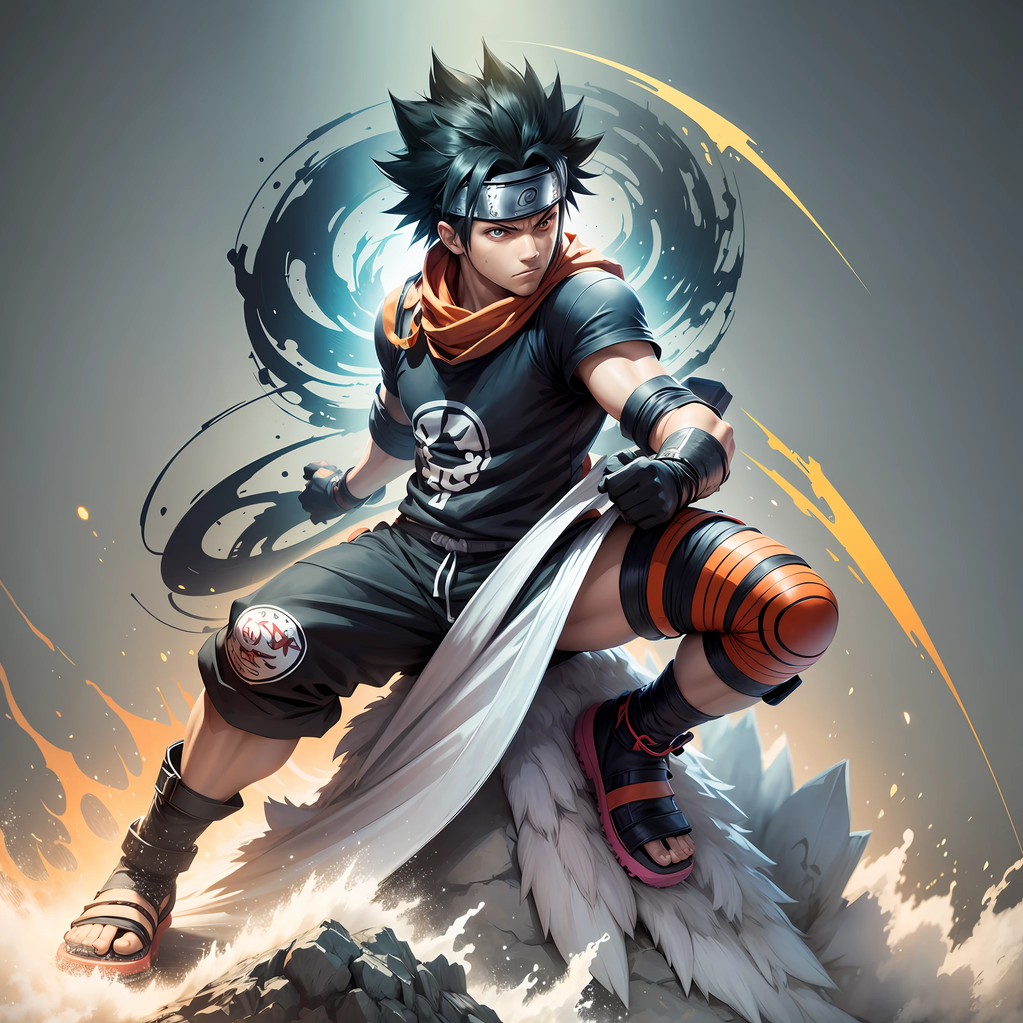 I want some prints for T-shirts style the anime Naruto with things related to him