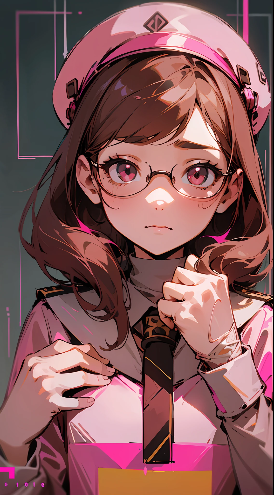 girls can breathe by keeping their hands in ice water, in the style of muted colours, chic illustrations, pink and brown, old memecore, ahmed morsi, light maroon and white, precise --auto --s2